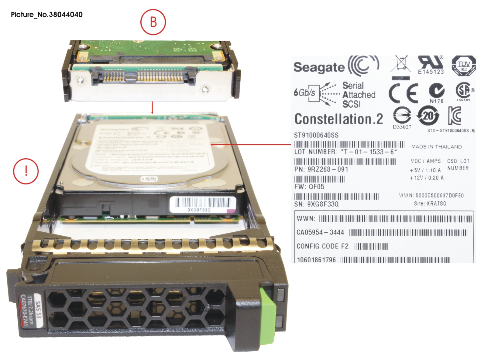 DX S3 HD DRIVE 2.5  1.0TB 7.2KRPM X1