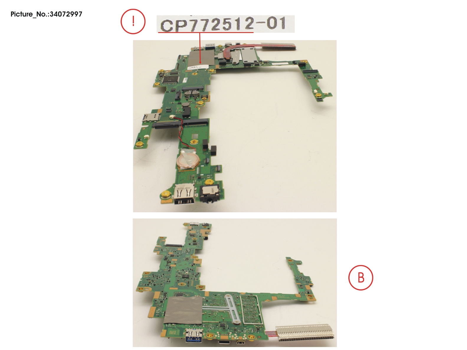 MAINBOARD ASSY I7-8550U / 16GB