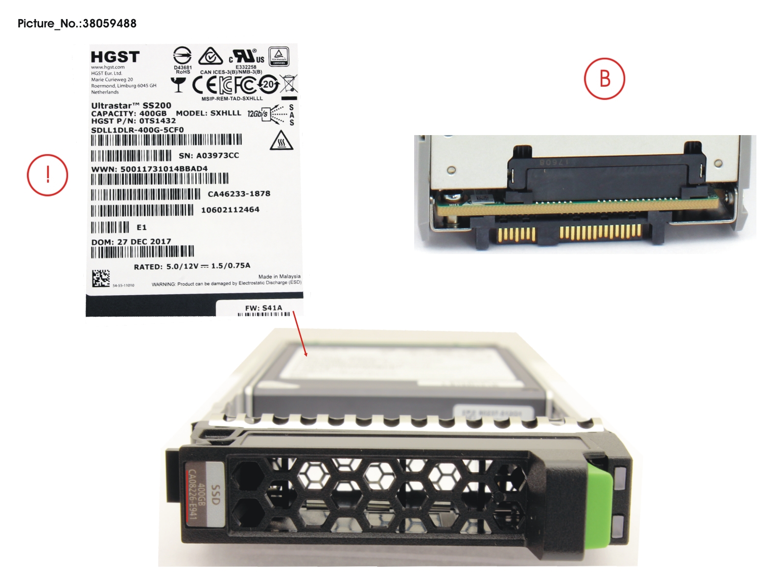 FUJITSU DX S3/S4 SSD SAS 2.5  400GB 12G