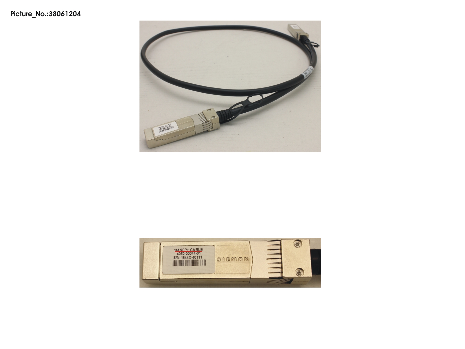 10G SFP+ DAC CABLE, PASV COPPER, 1M