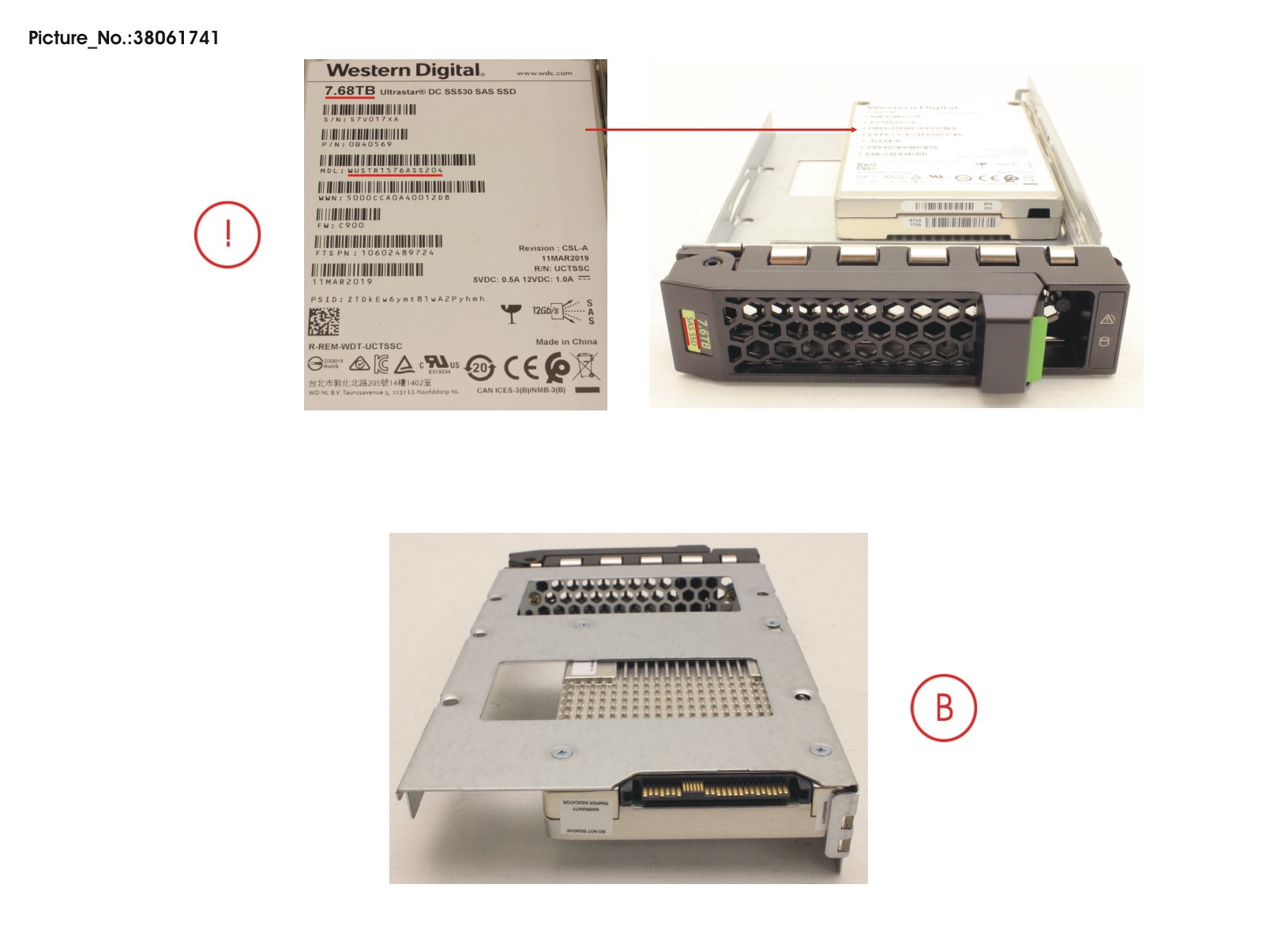 SSD SAS 12G 7.68TB READ-INT. 3.5 H-P EP