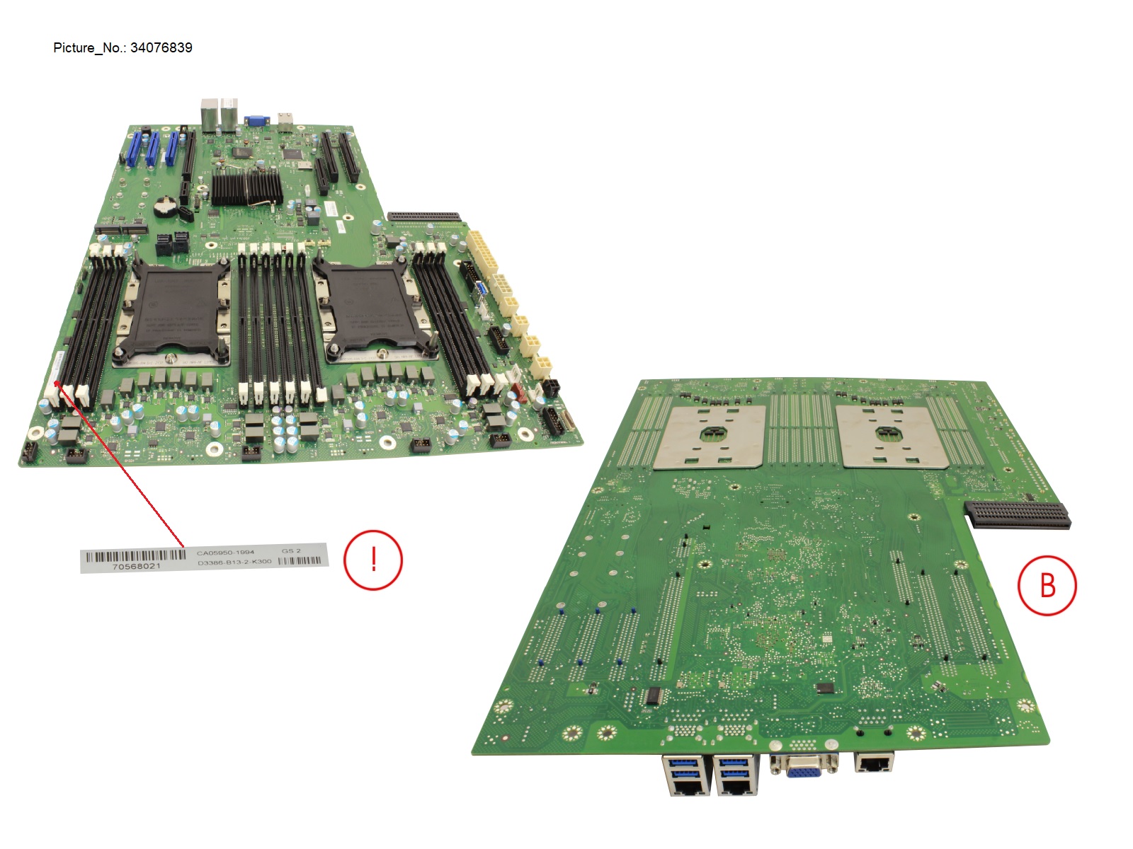 FUJITSU MOBO RX2520 / TX2550 M5