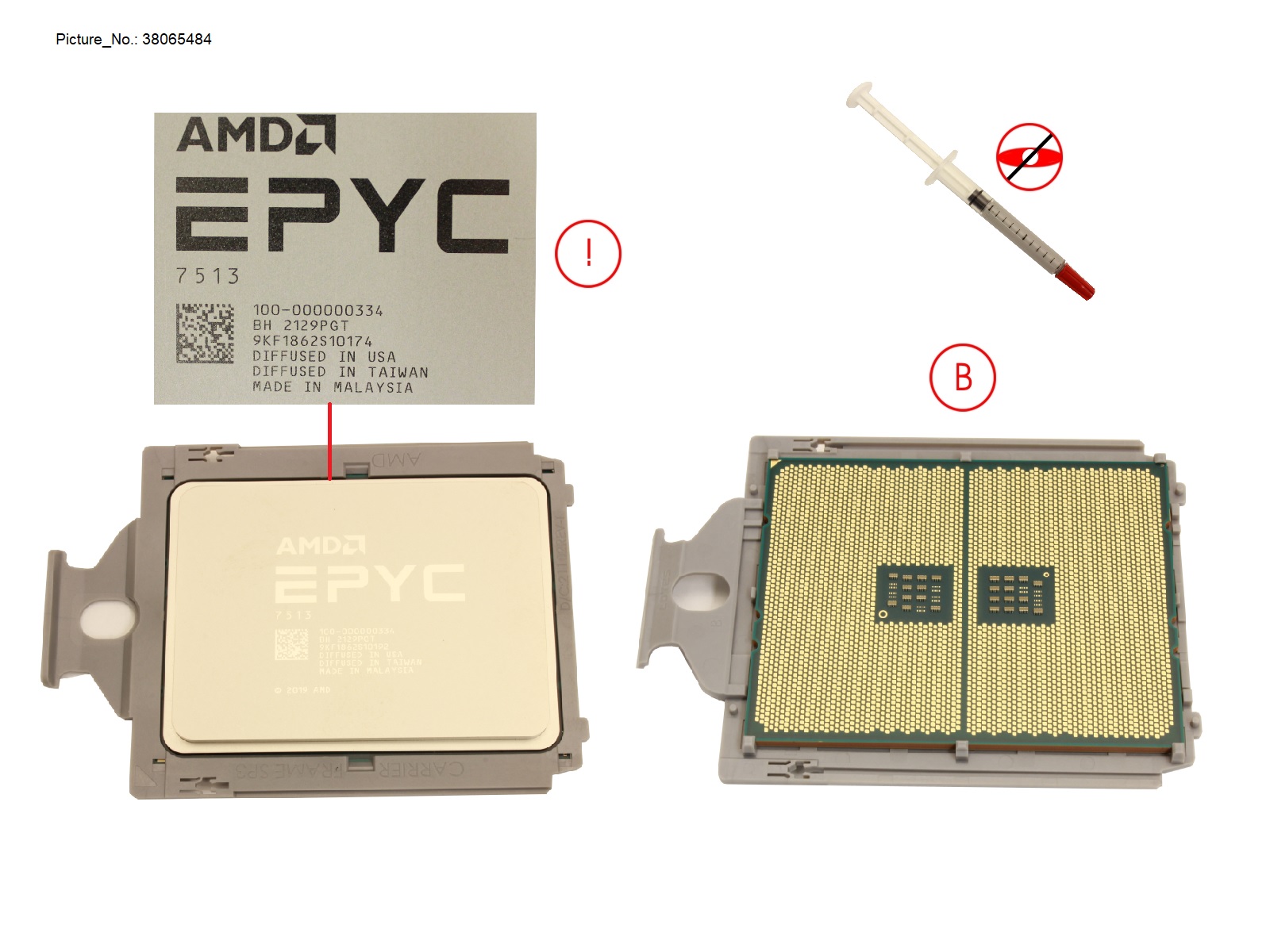 SPARE AMD EPYC 7513 (2.6GHZ/32CORE/128MB