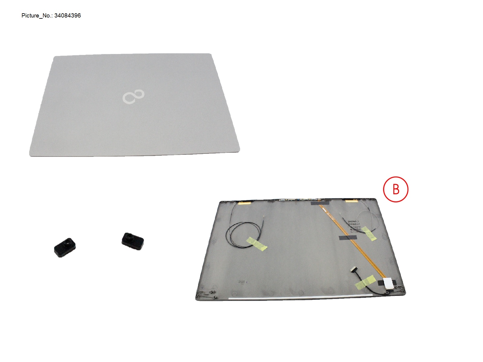 LCD BACK COVER ASSY (W/ HELLO)