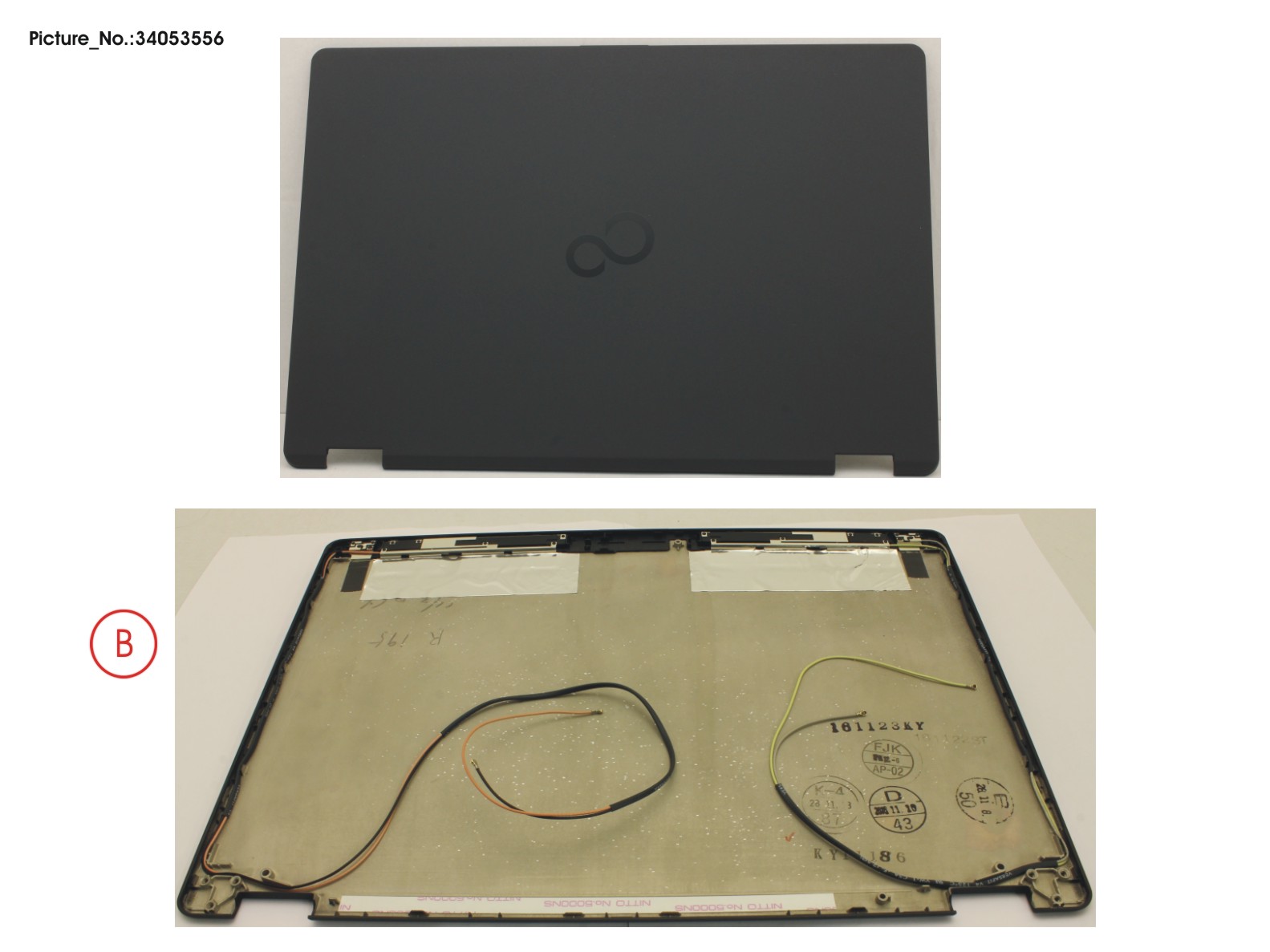 LCD BACK COVER ASSY (HD) W/O CAM/MIC LCD BACK COVER ASSY (HD) W/O CAM/MIC