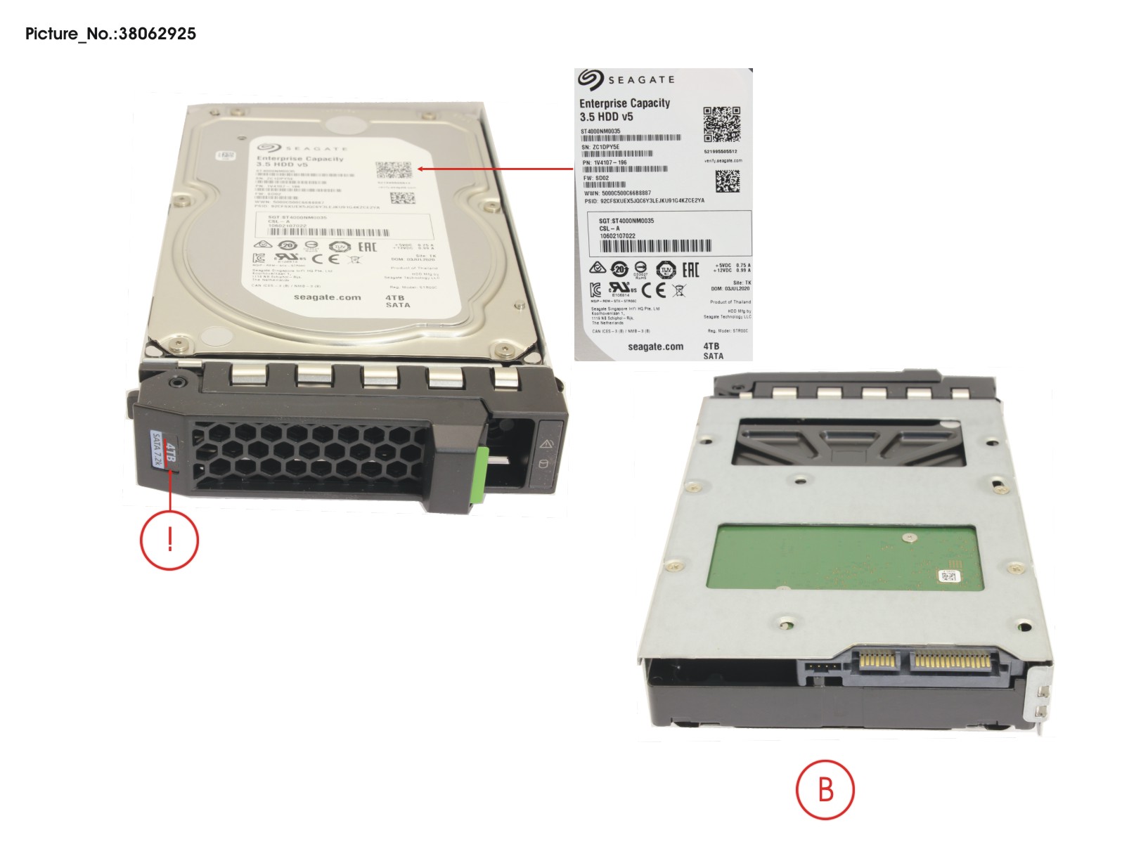 HD SATA 6G 4TB 7.2K HOT PL 3.5 BC