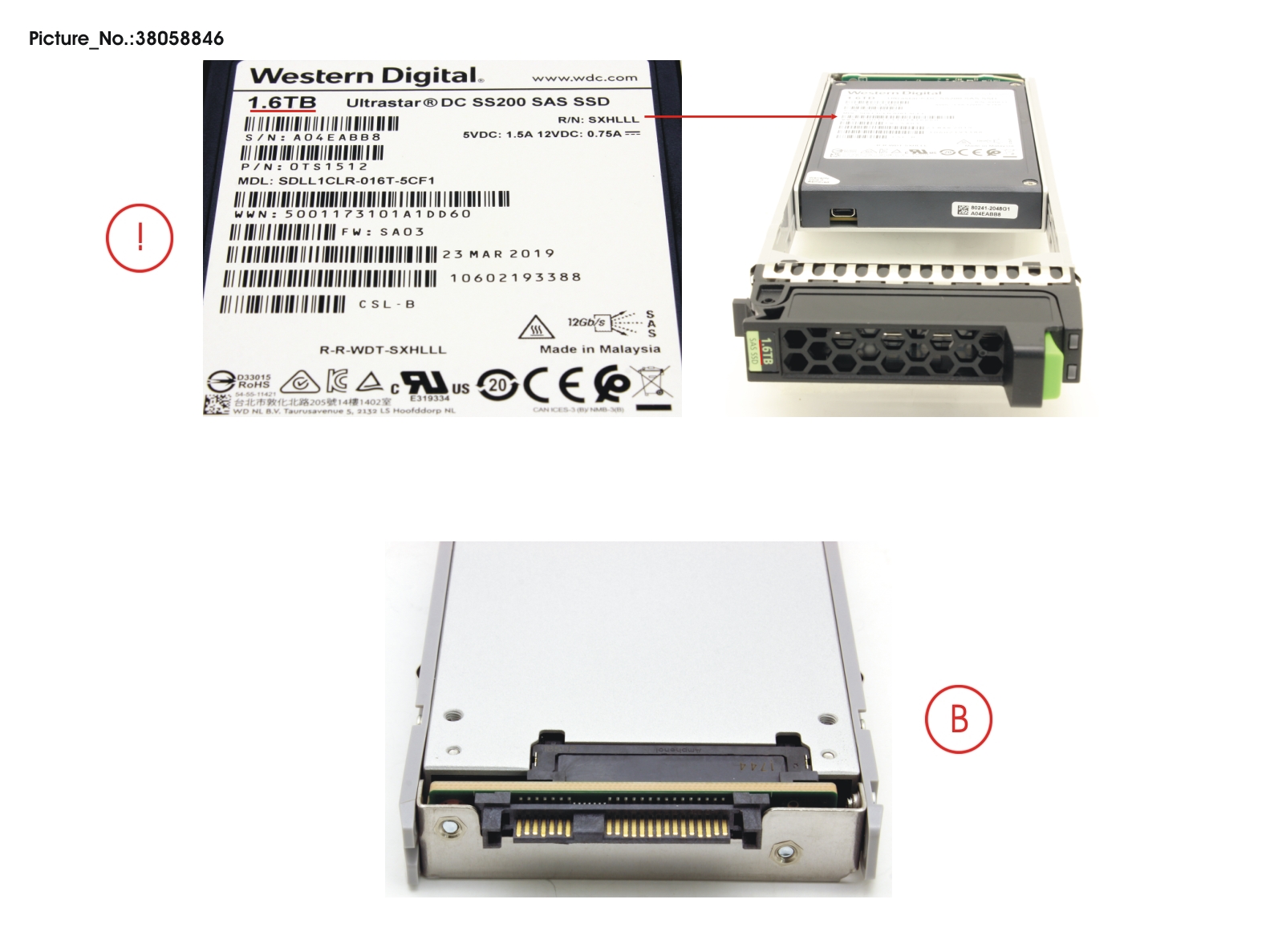 JX40 S2 MLC SSD 1.6TB 3DWPD SPARE