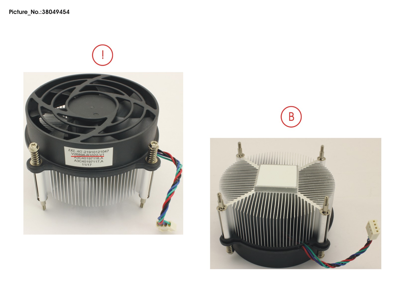 FUJITSU HEATSINK VERONA 95W W.FAN STOP