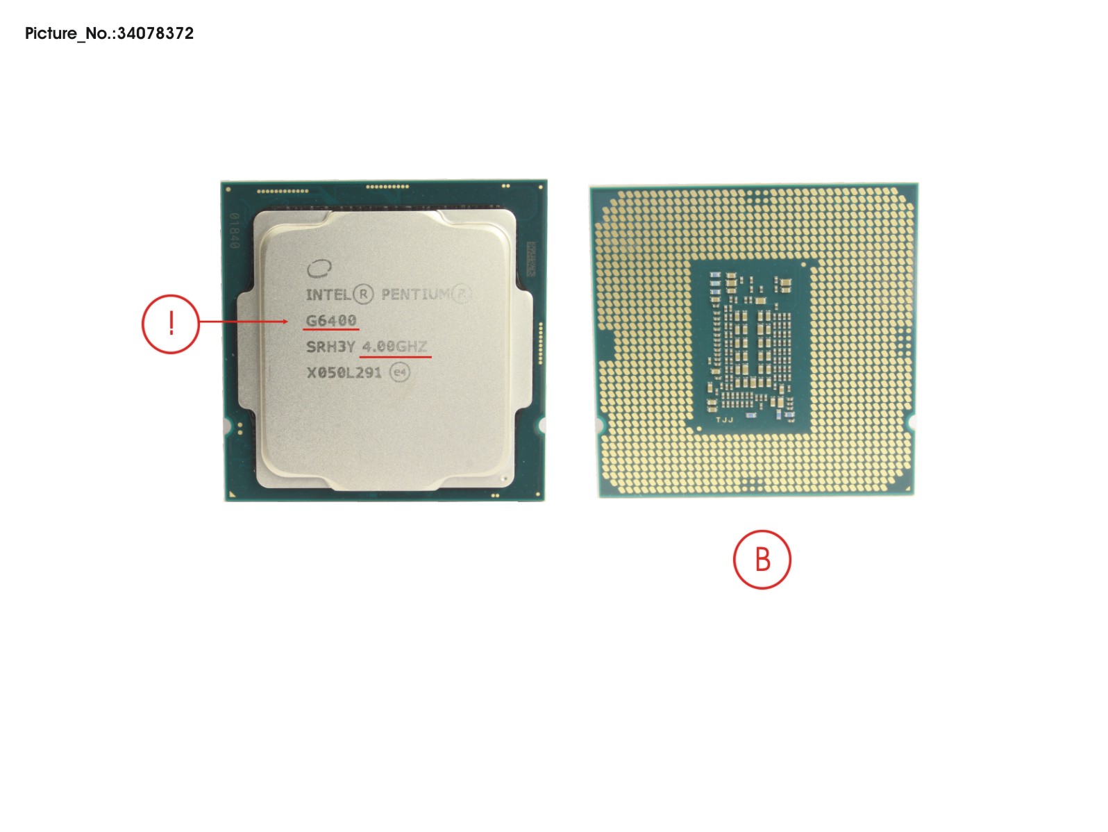 CPU INTEL PENTIUM G6400 4,0 GHZ 58W