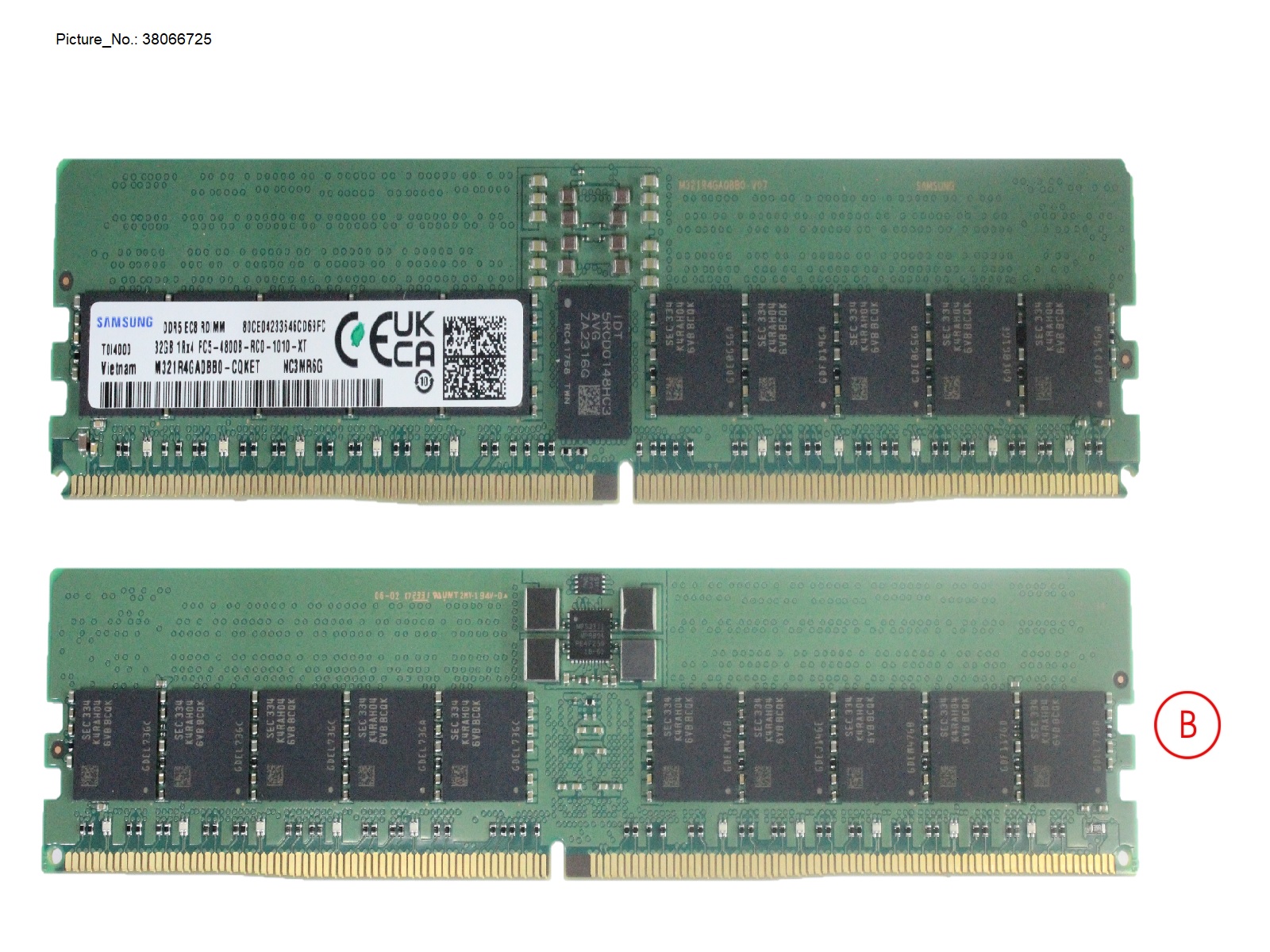 32GB (1X32GB) 1RX4 DDR5-4800 R ECC