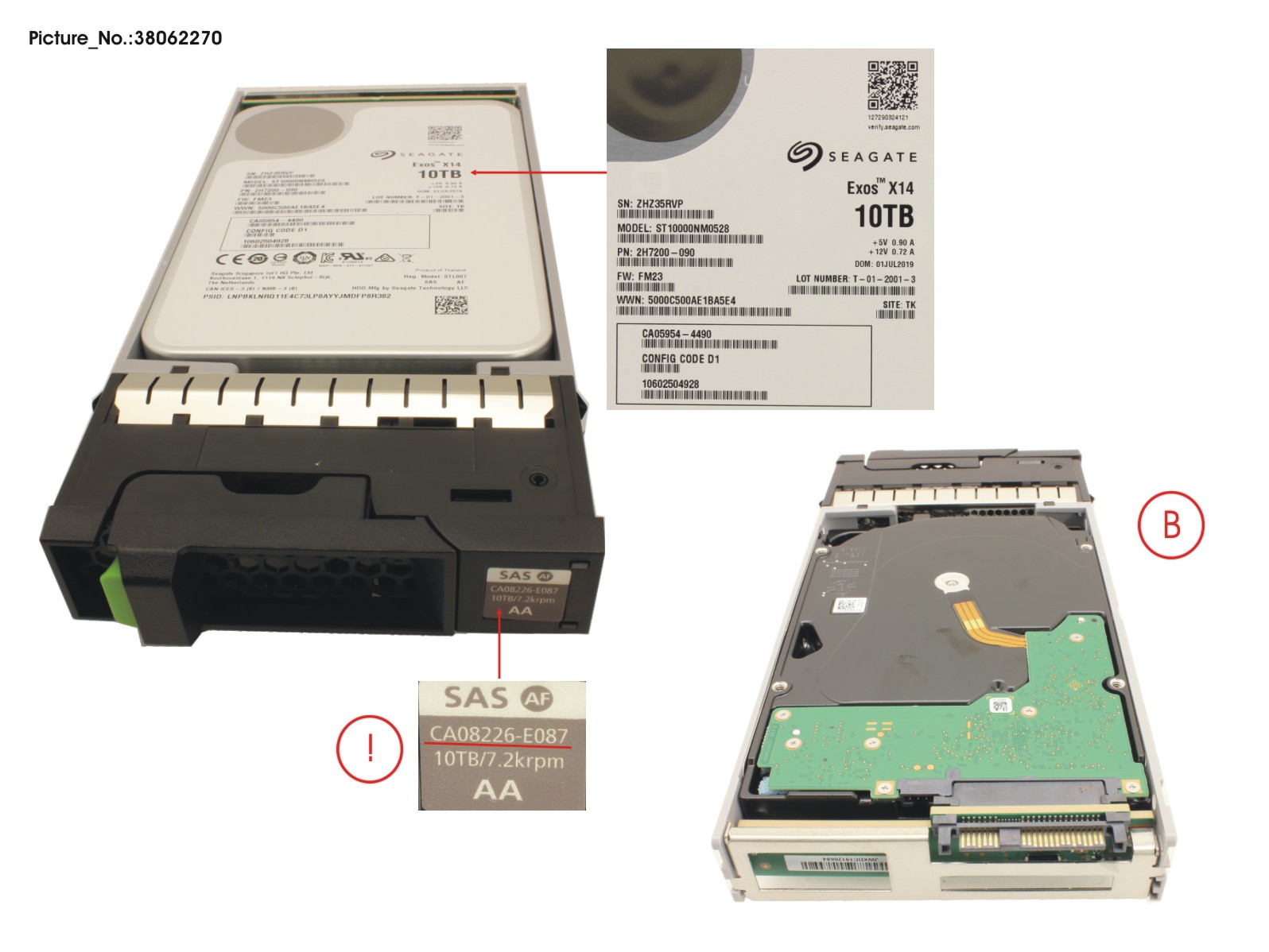 DX S3/S4 HD DRIVE 3.5 10TB 7. 2K AF