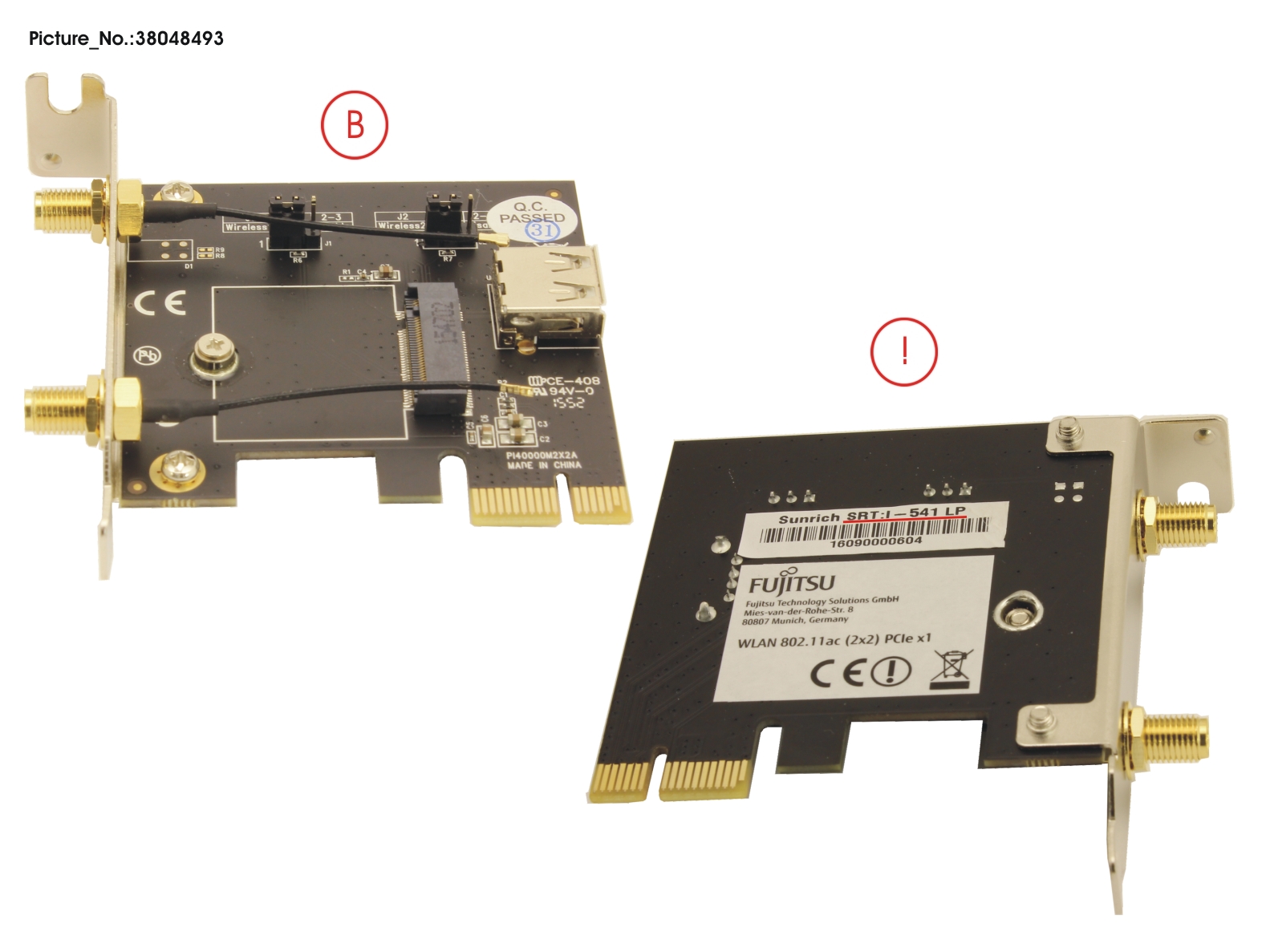 PCI-E M.2 BOARD (W. LP BRACKET)