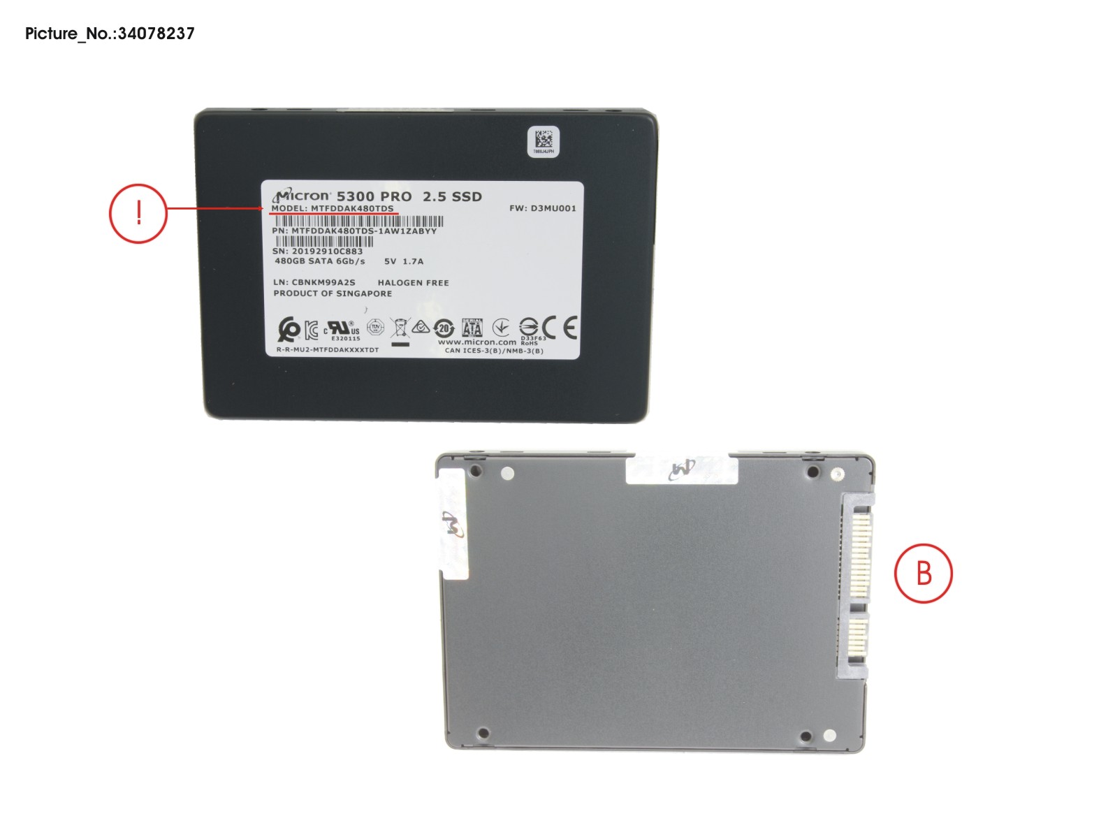 SSD S3 480GB 2.5 SATA