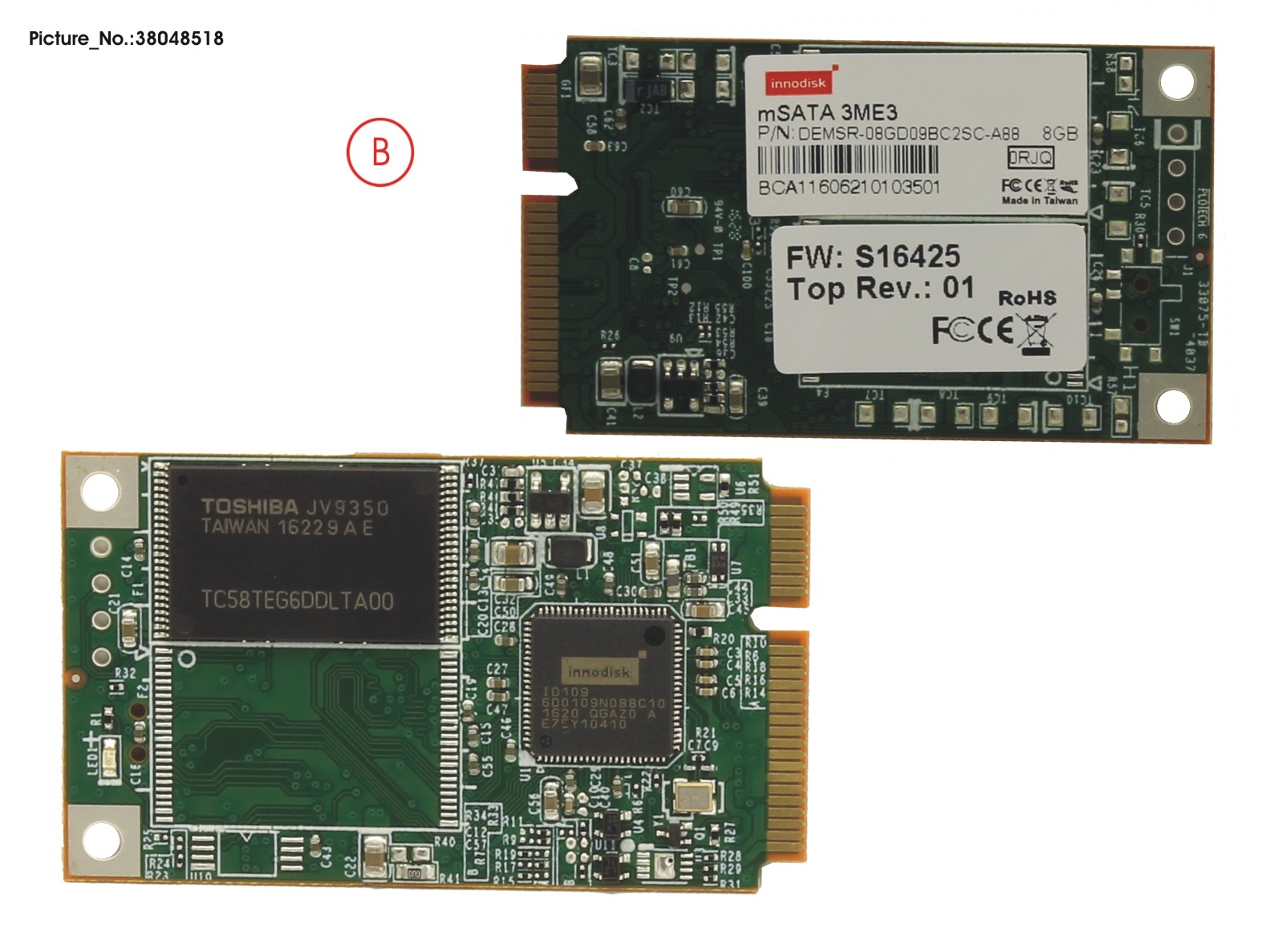 FUJITSU SSD 8GB MSATA MLC