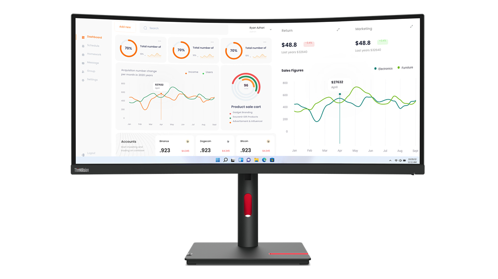 LENOVO ThinkVision T34w-30 86,4cm (34"")