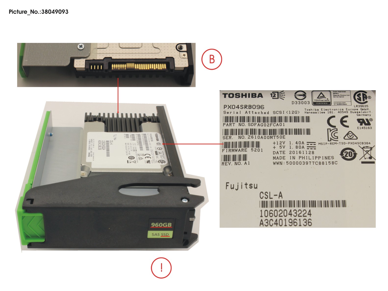 JX60 S2 MLC SSD 960GB 1DWPD SPARE