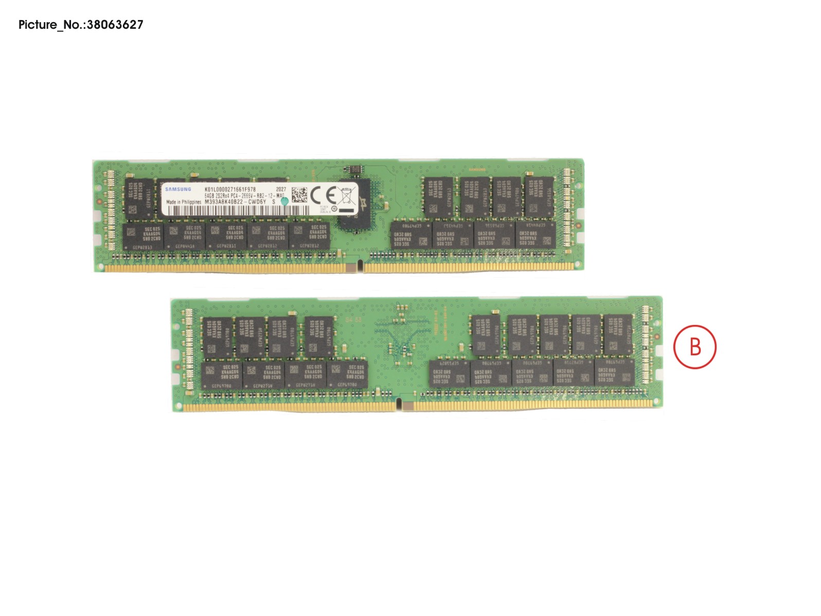 64GB (1X64GB) 4RX4 DDR4-2666 3DS ECC