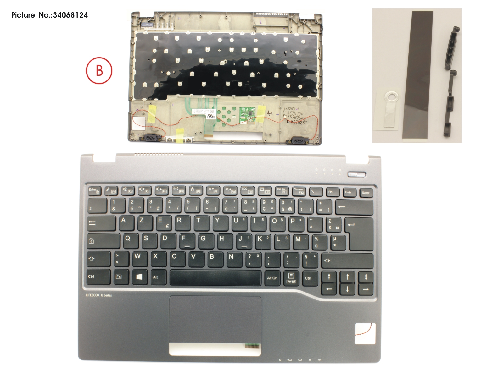 UPPER ASSY INCL. KEYBOARD FRANCE UPPER ASSY INCL. KEYBOARD FRANCE