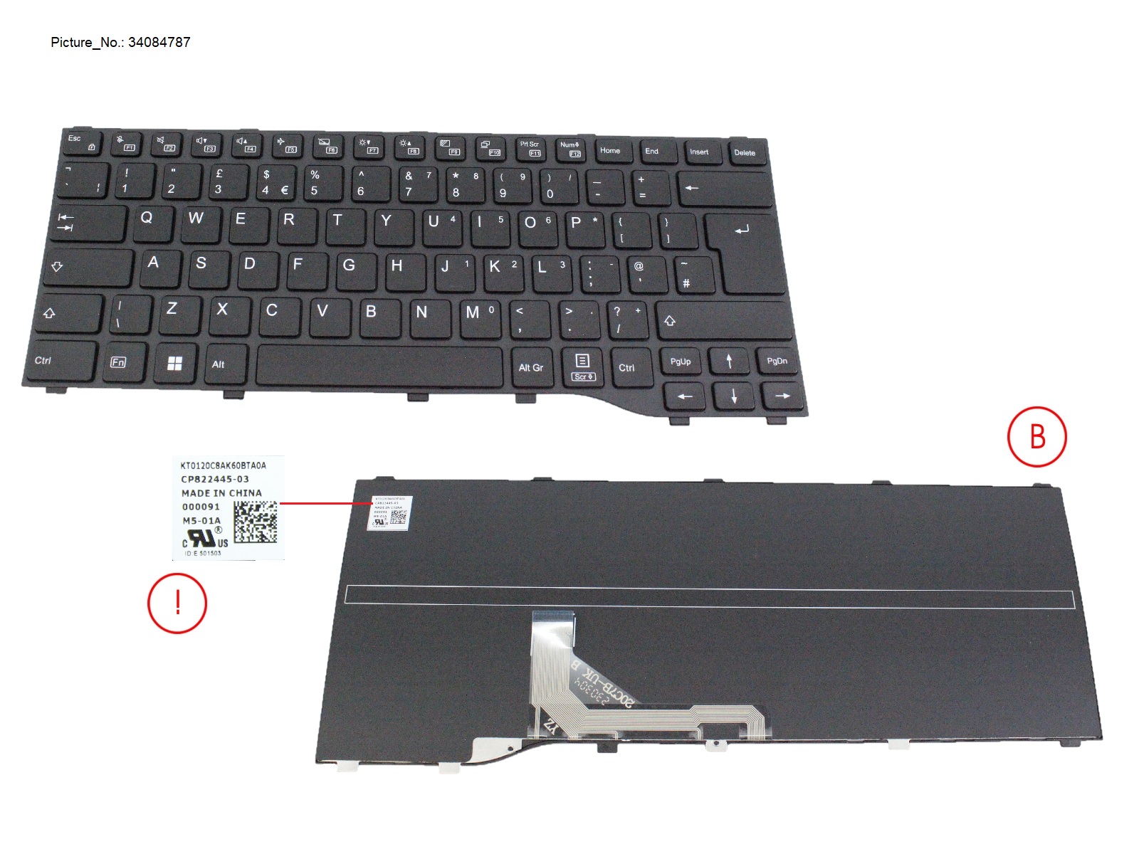 KEYBOARD BLACK UK WIN11 (NEW_FN) KEYBOARD BLACK UK WIN11 (NEW_FN)