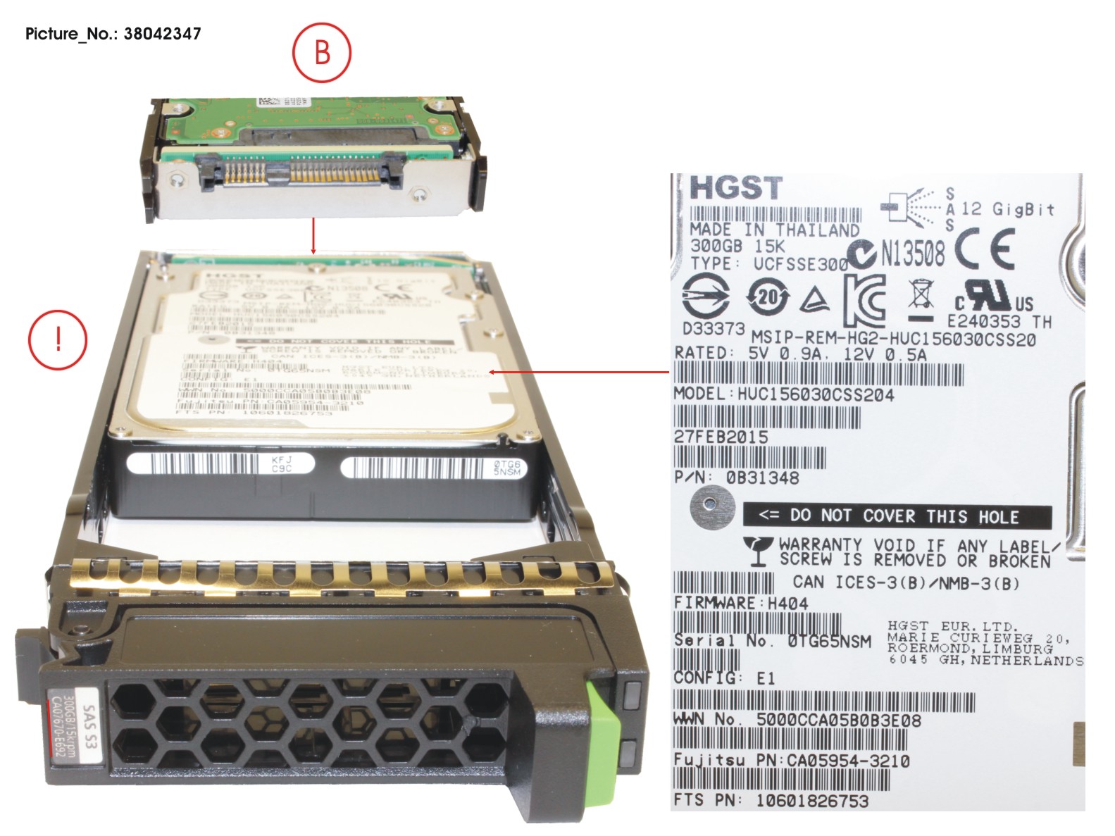 DX S3 HD DRIVE 2.5  300GB 15K