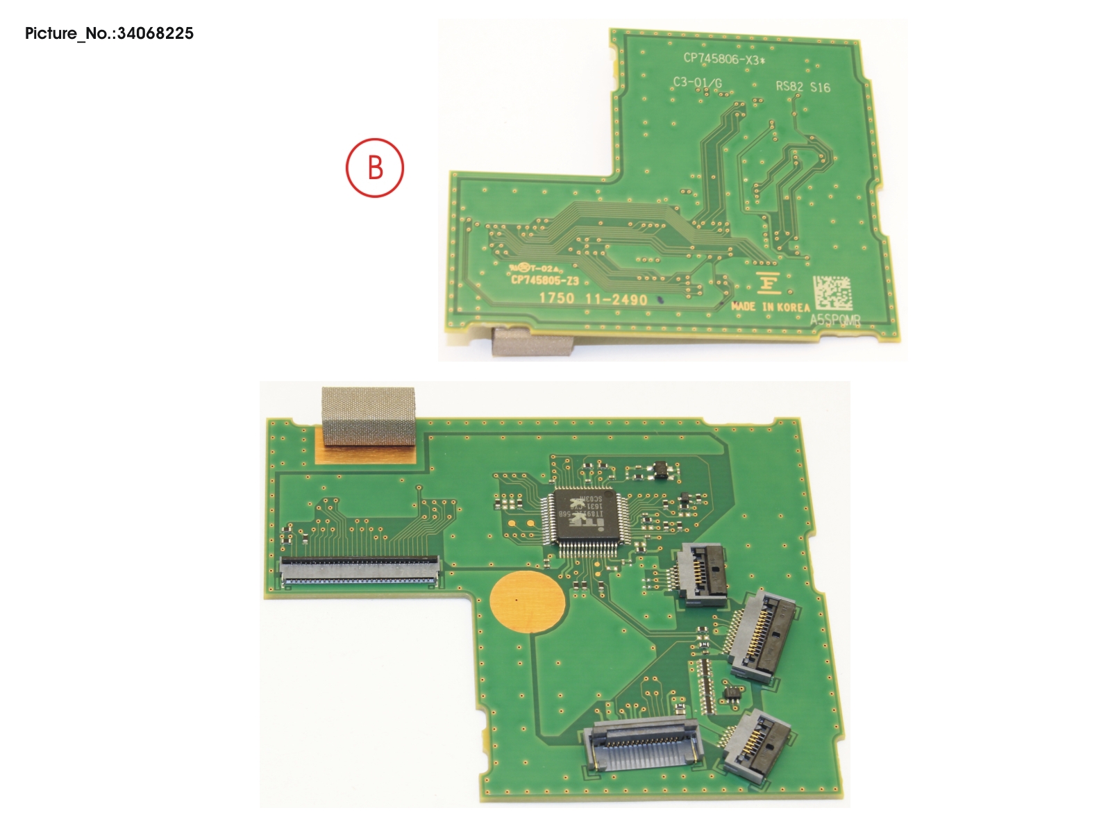SUB BOARD, MAIN KB DOCKING