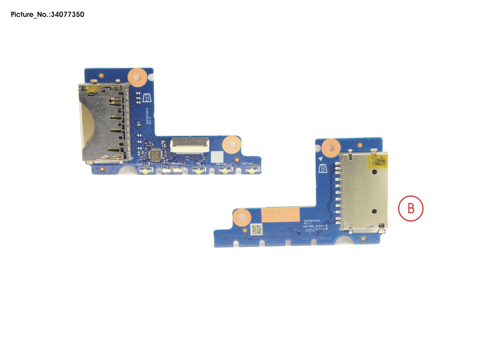 SUB BOARD, SD CARD READER