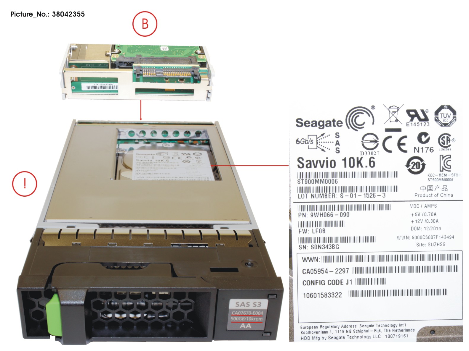 DX60 S3 HD SAS 900GB 10K 3.5 X1