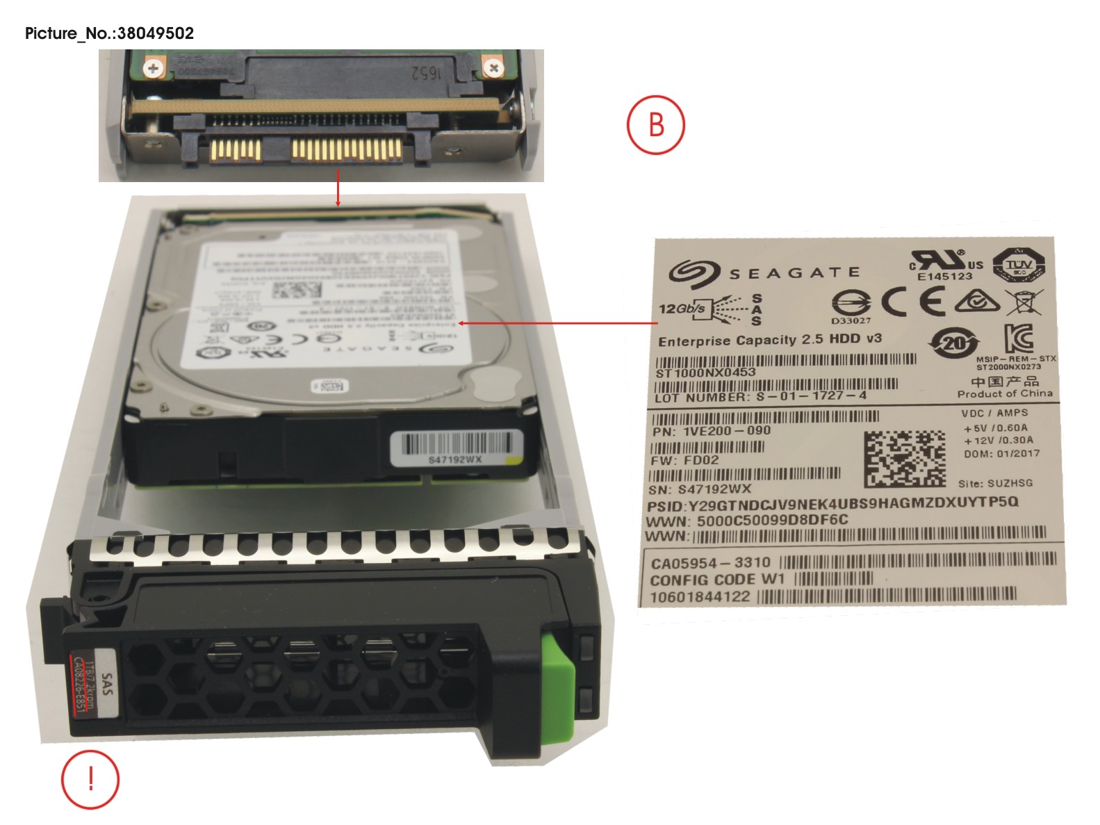 DX S3/S4 HD DRIVE 2.5 1.0TB 7.2 Seagate 