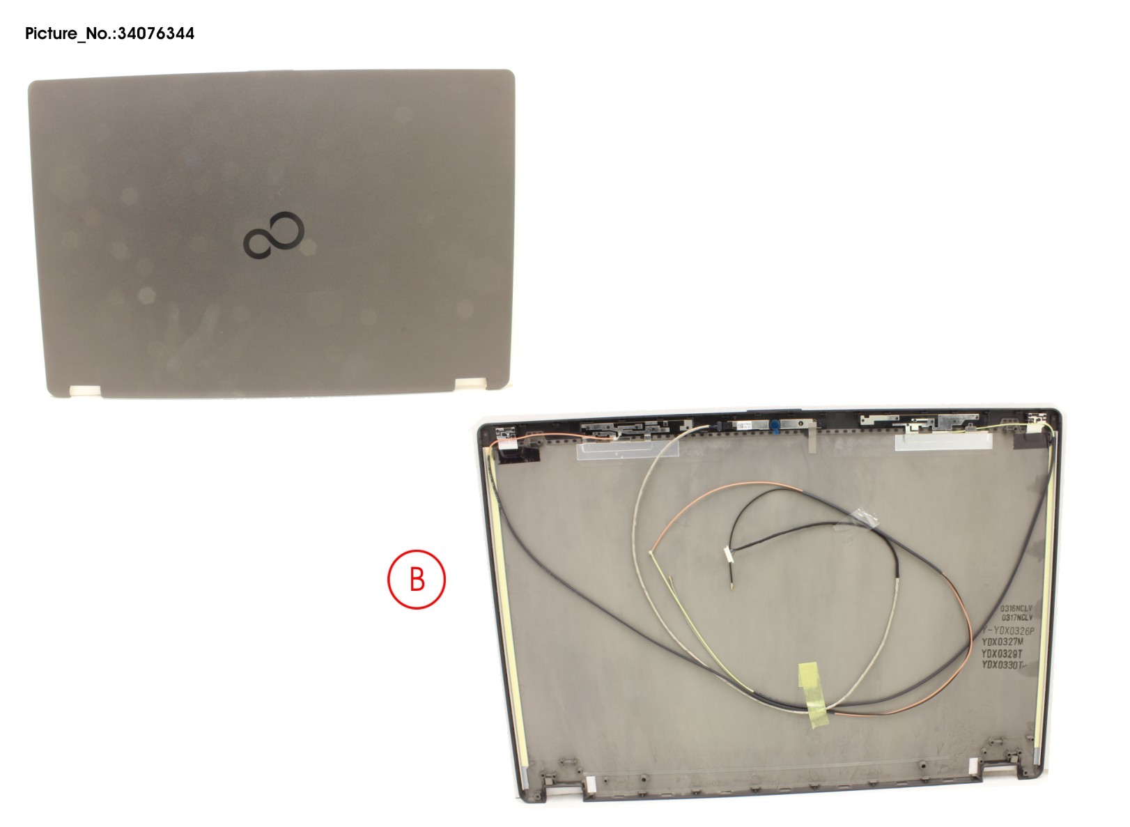 LCD BACK COVER ASSY (W/ RGB CAMERA)