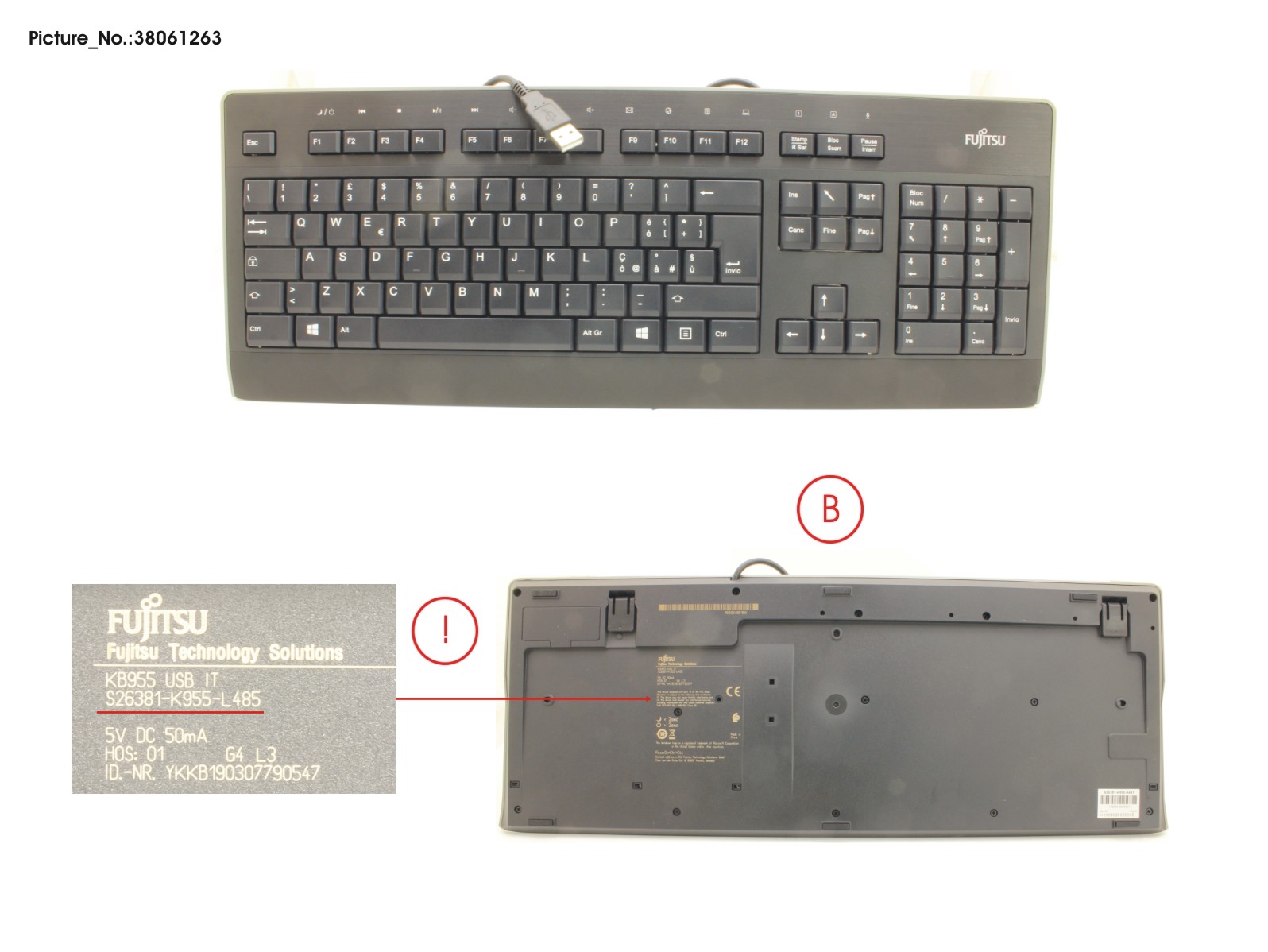 KEYBOARD KB955 USB IT