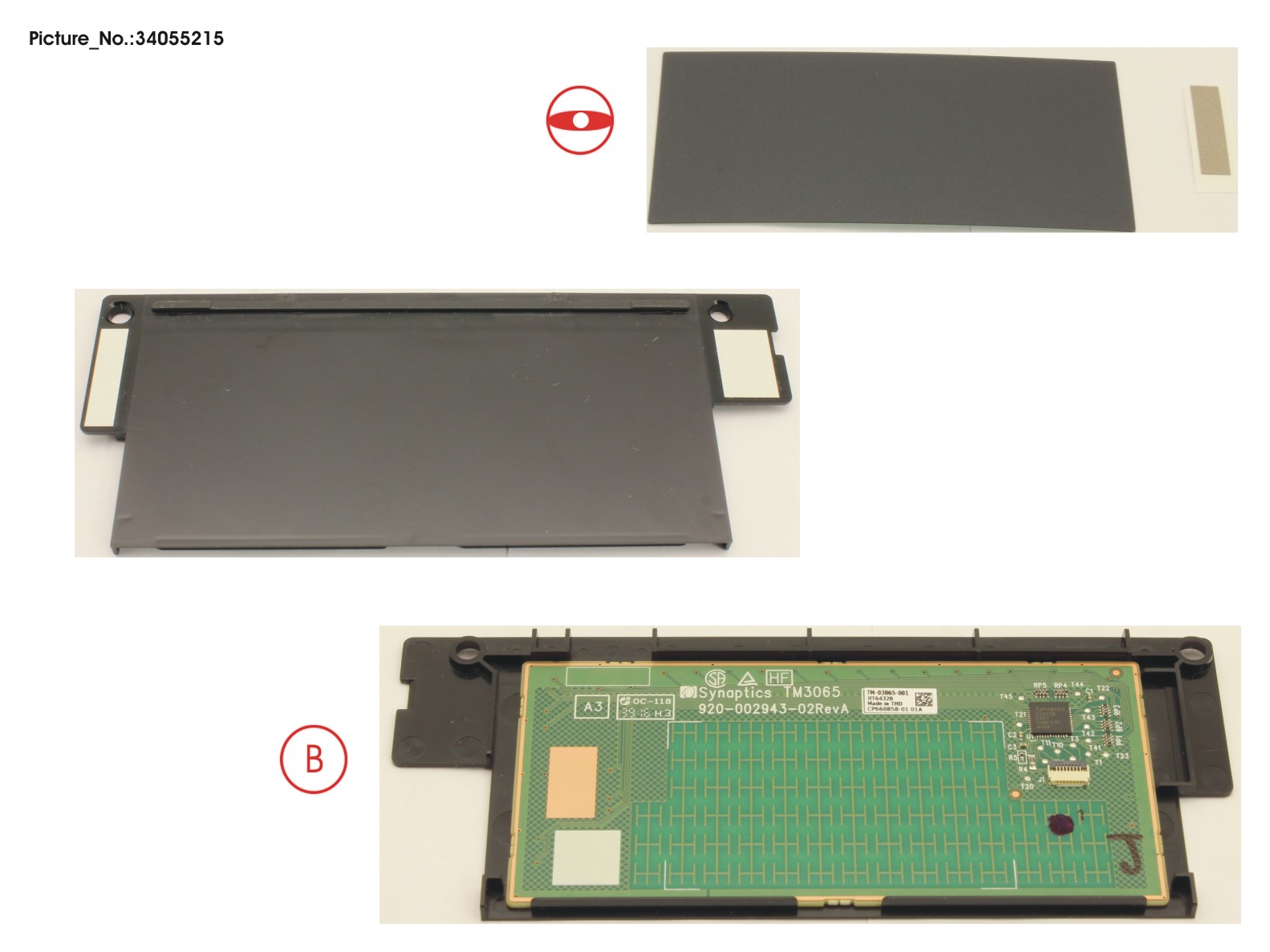 FUJITSU TOUCHPAD ASSY