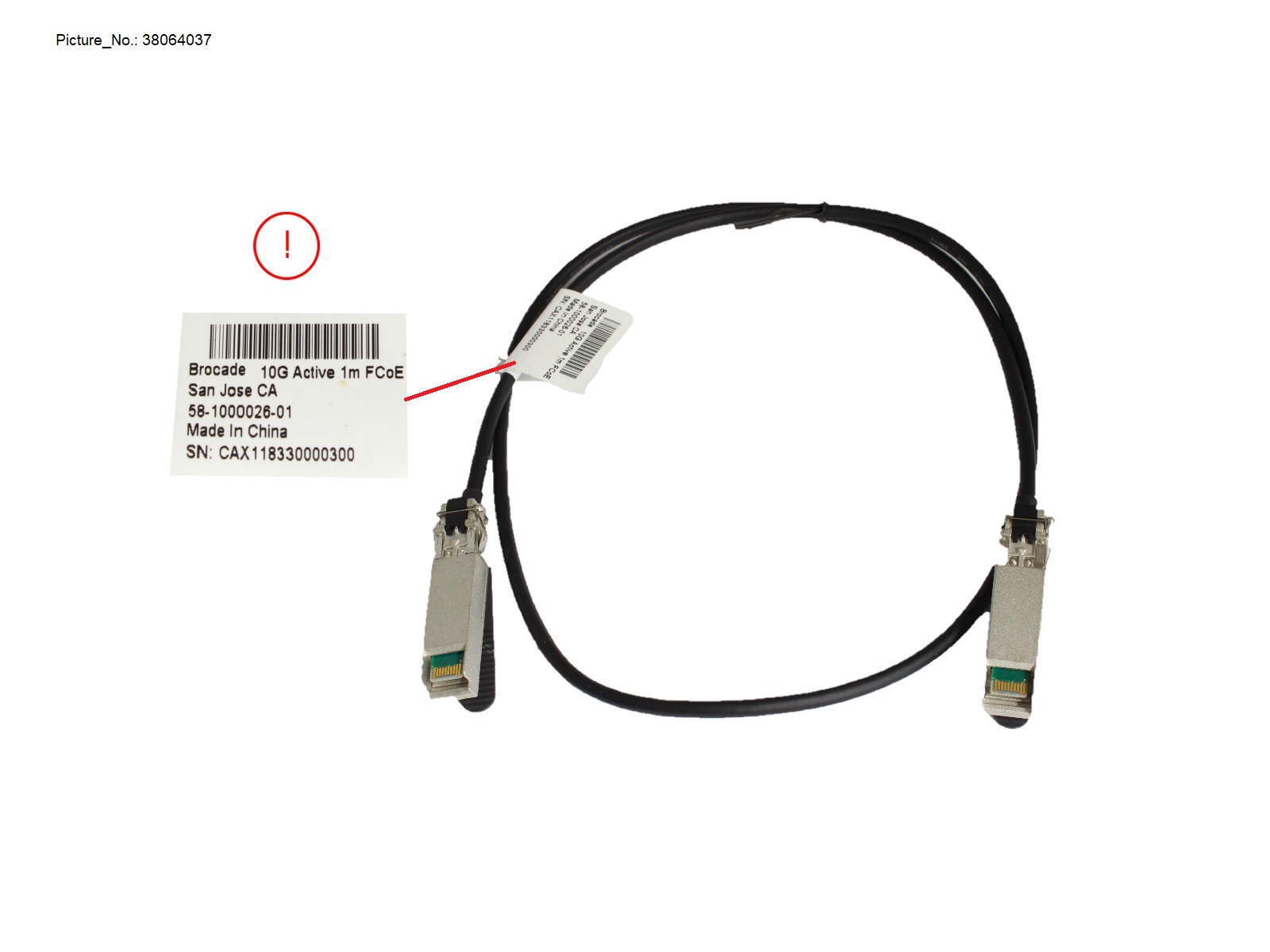 SFP+ ACTIVE TWINAX CABLE 1M