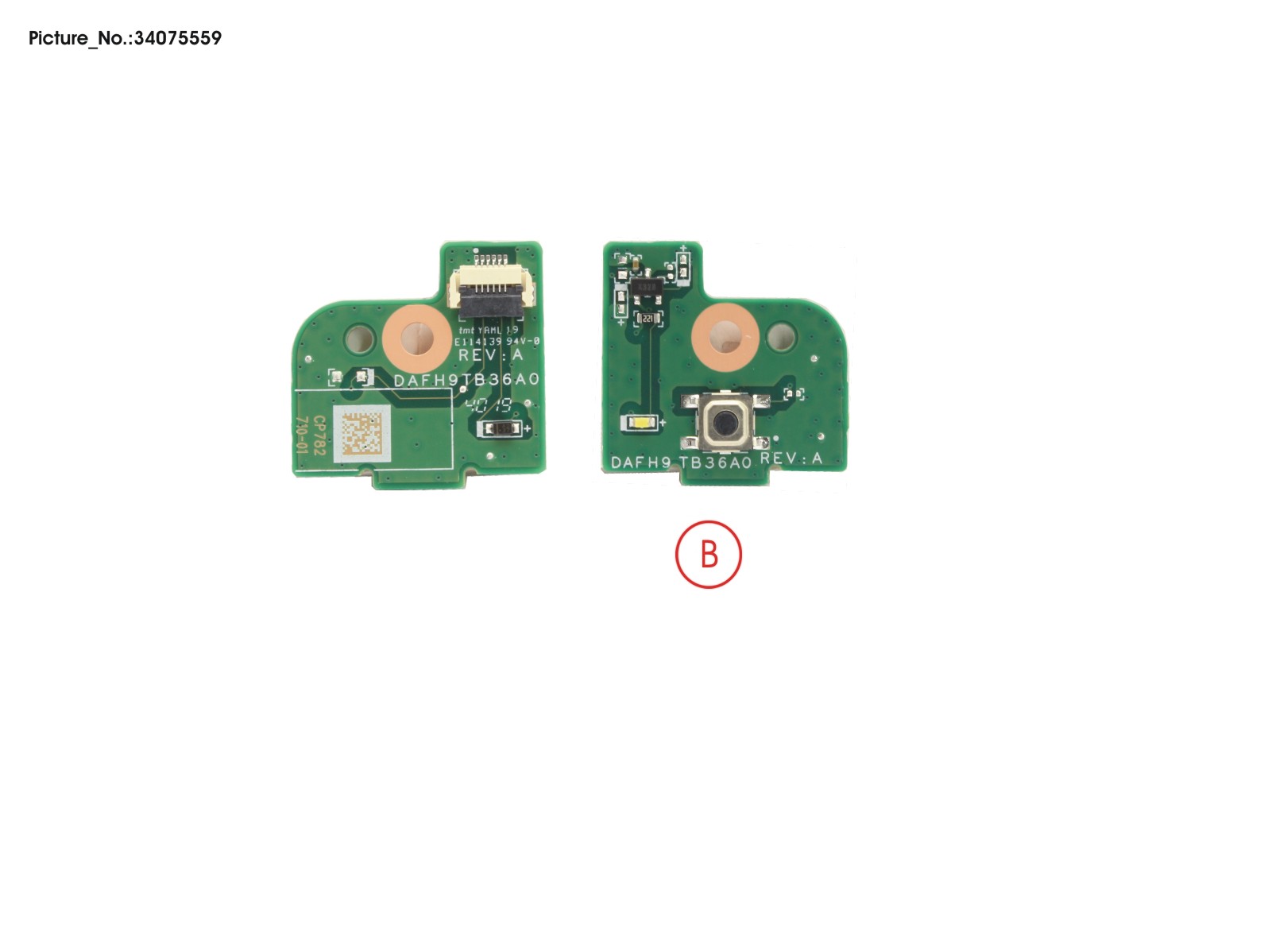 SUB BOARD, POWER BUTTON