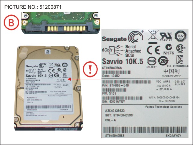 HDD SAS 6G 450GB 10K 2.5