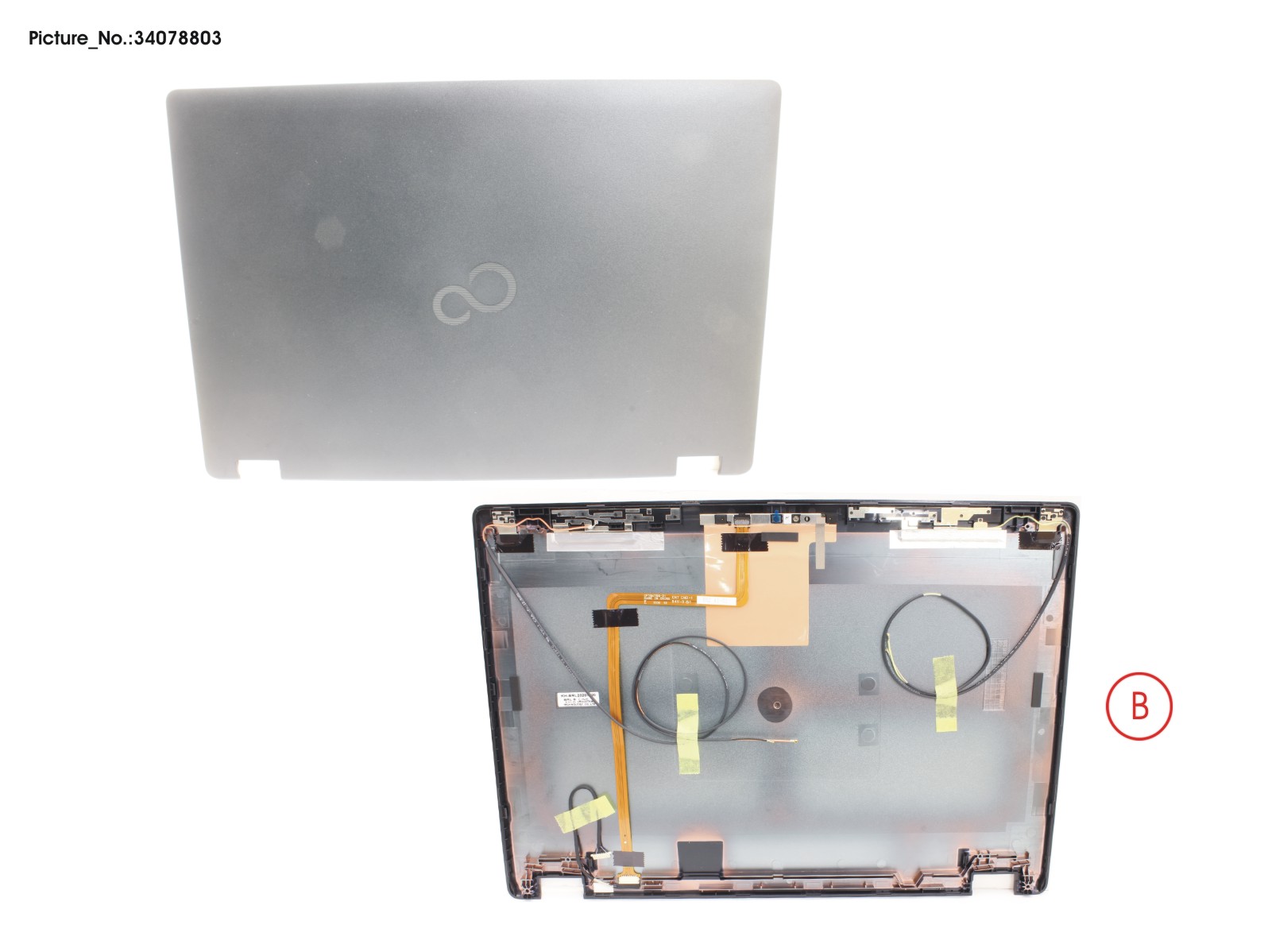 LCD BACK COVER ASSY (W/ TOUCH W/ HELLO)