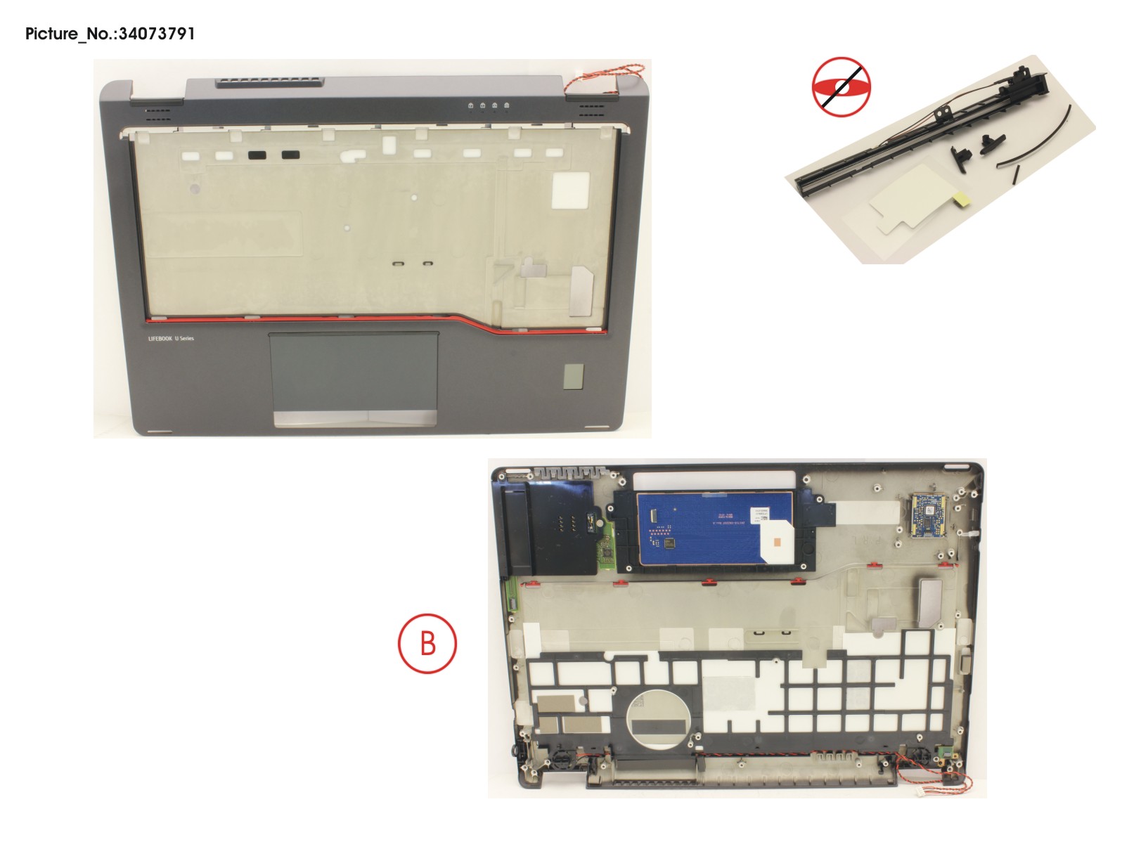 UPPER ASSY W/ SMARTCARD W/FP