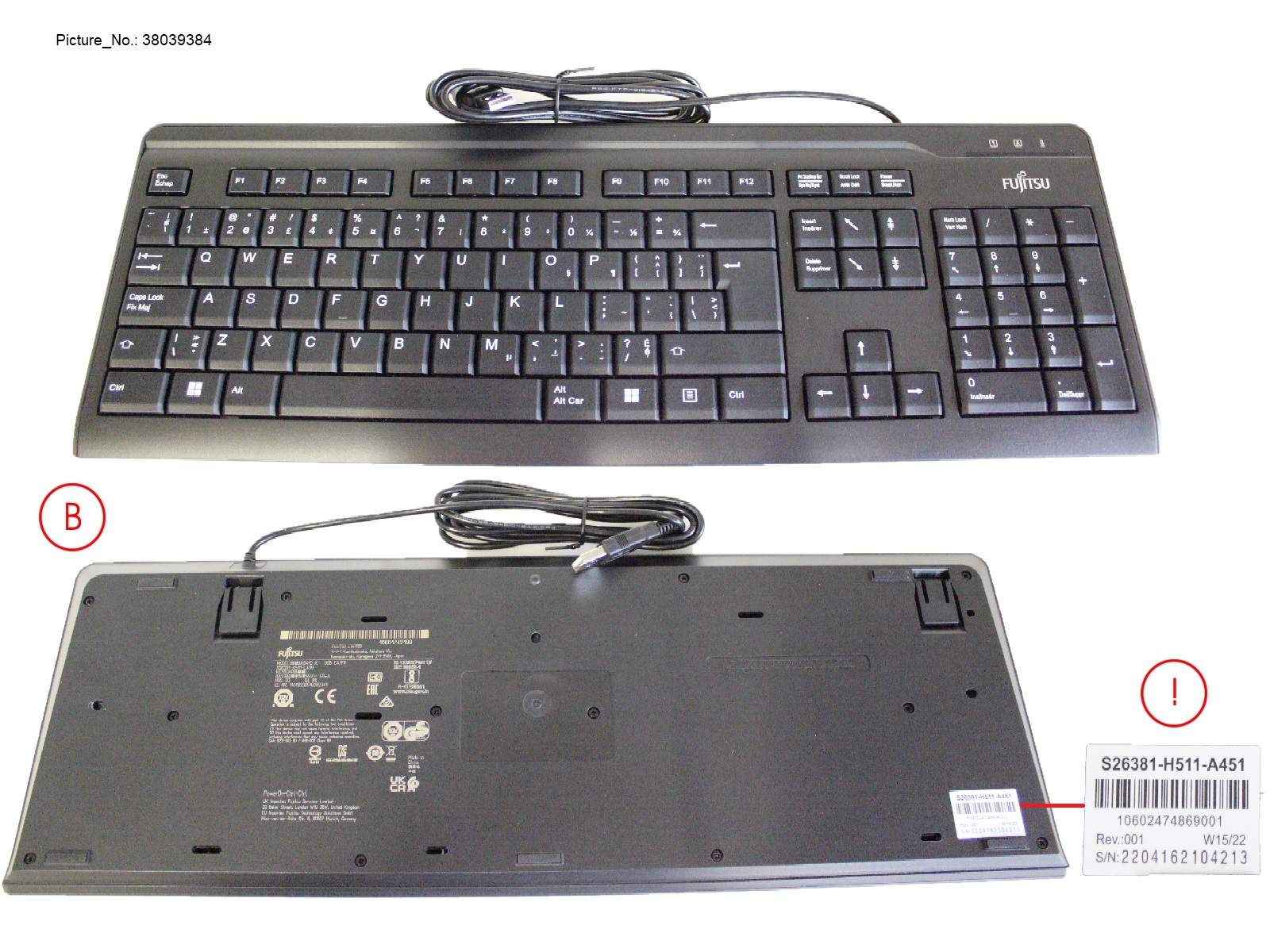 KB410 USB BLACK CA/FR