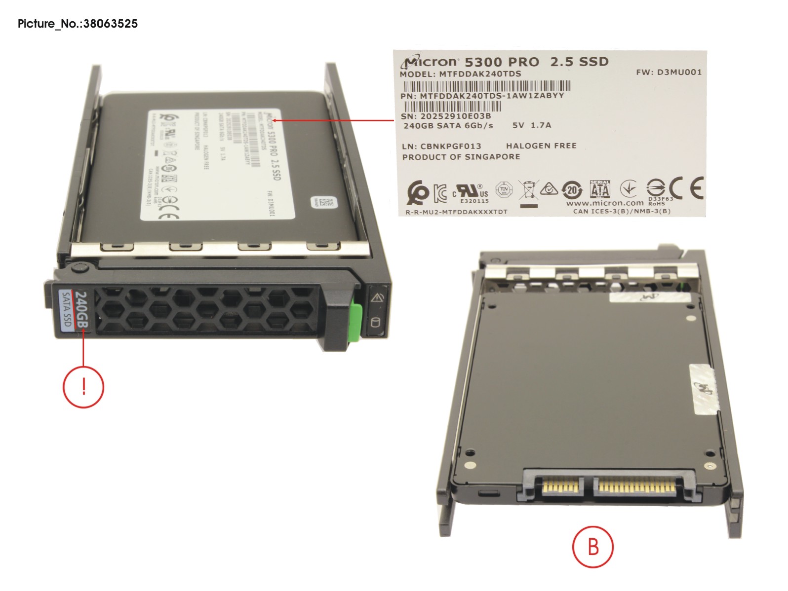 SSD SATA 6G RI 240GB IN SFF SLIM