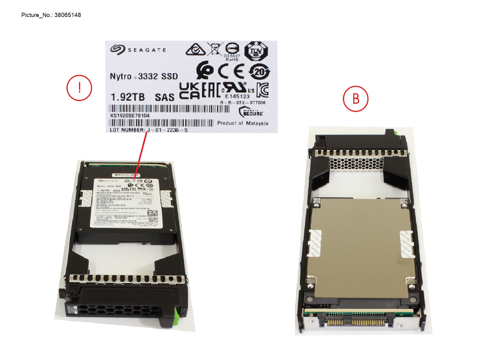 FUJITSU DX/AF FIPS SSD SAS 2.5" 1.92TB 12G