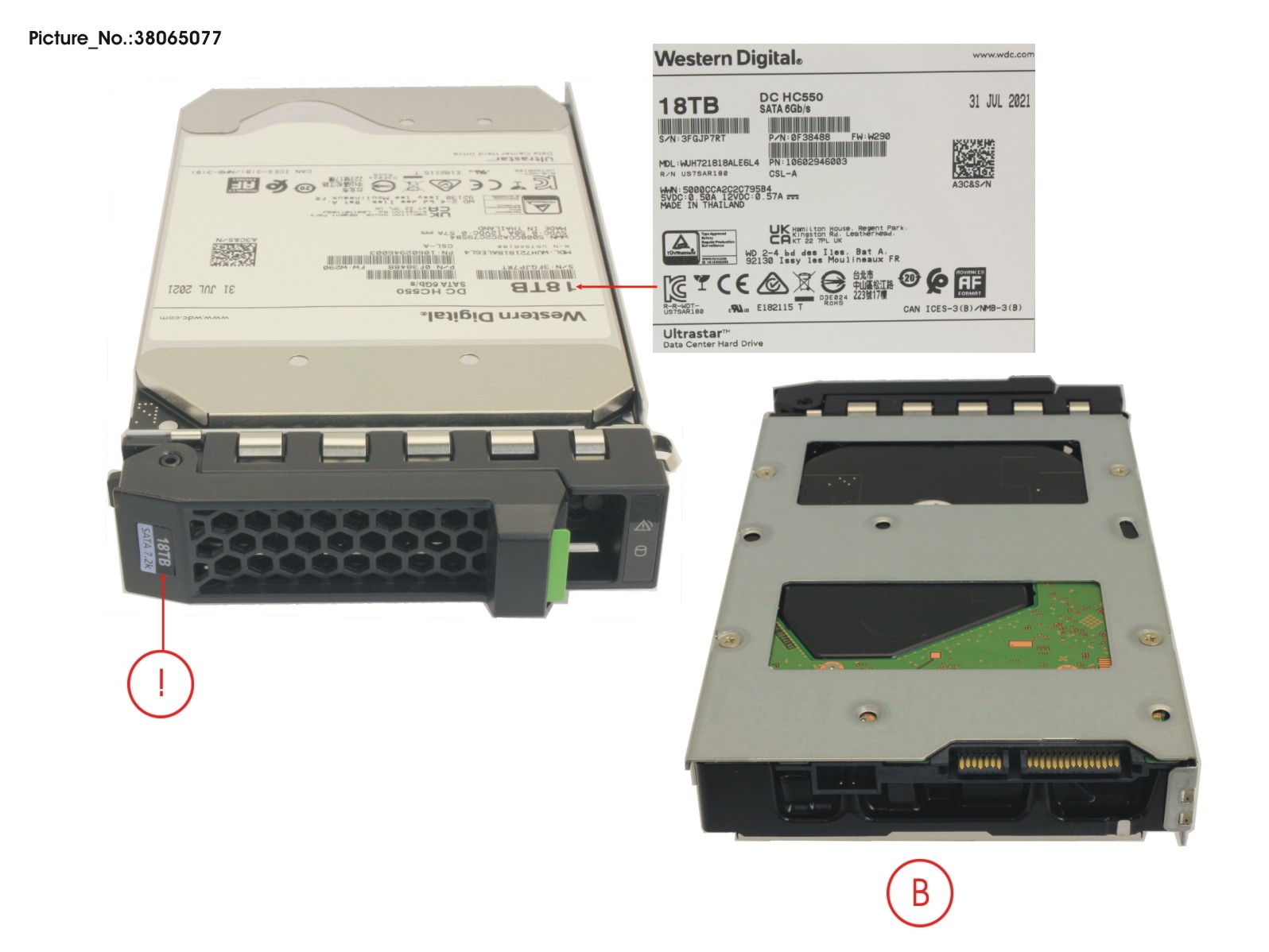 HD SATA 6G 18TB 7.2K 512E HOT PL 3.5 BC