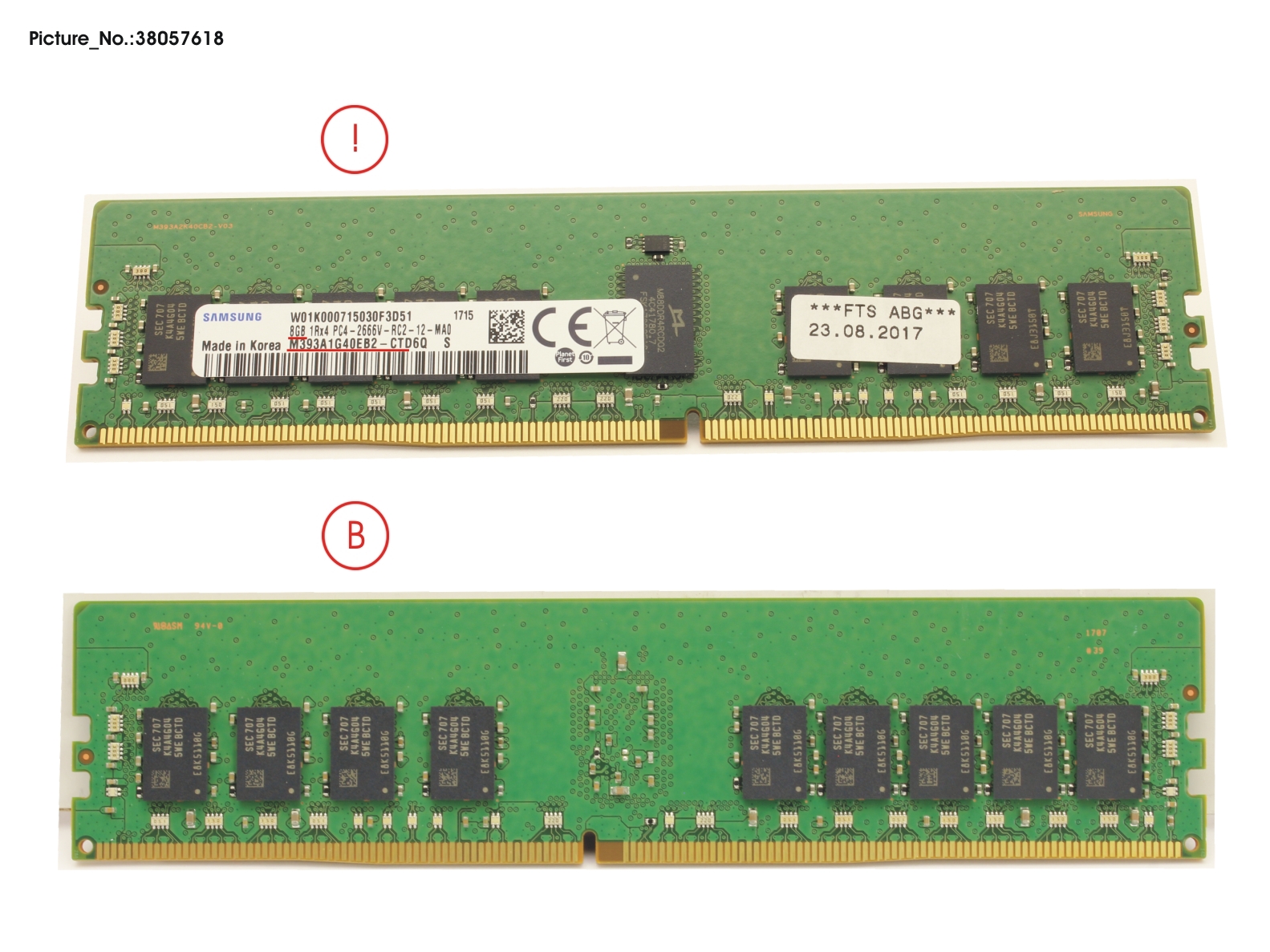 8GB (1X8GB) 1RX4 DDR4-2666 R ECC