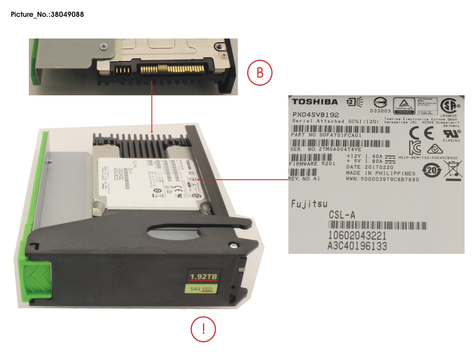 JX60 S2 MLC SSD 1.9TB 3DWPD SPARE