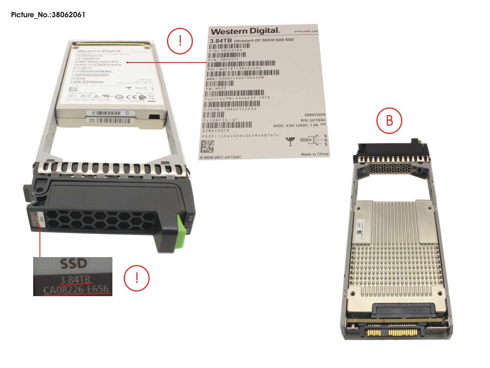 FUJITSU DX S3/S4 SSD SAS 2.5" 3.84TB DWPD1 12G