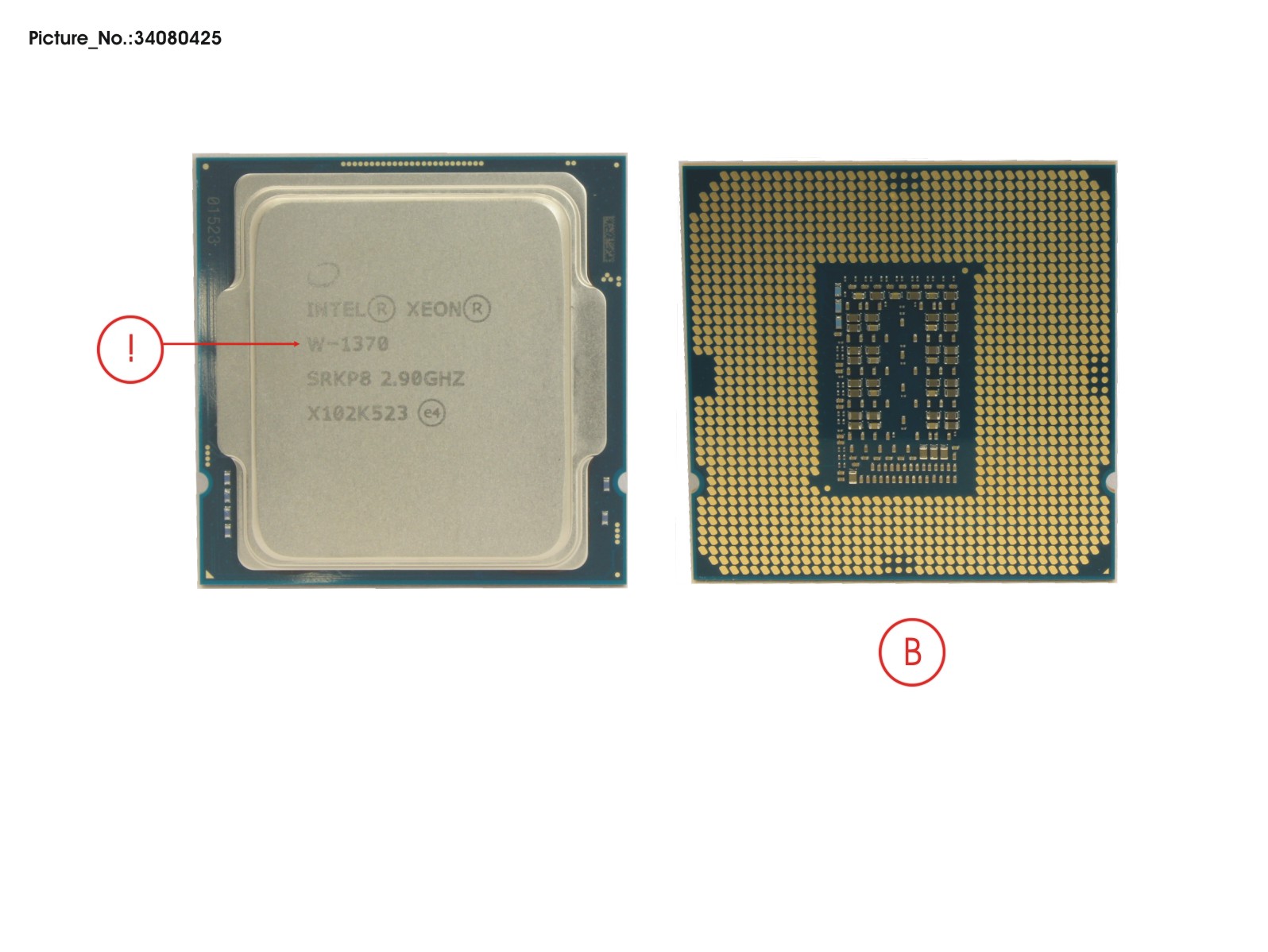 CPU INTEL XEON W-1370 2,9 GHZ 80W