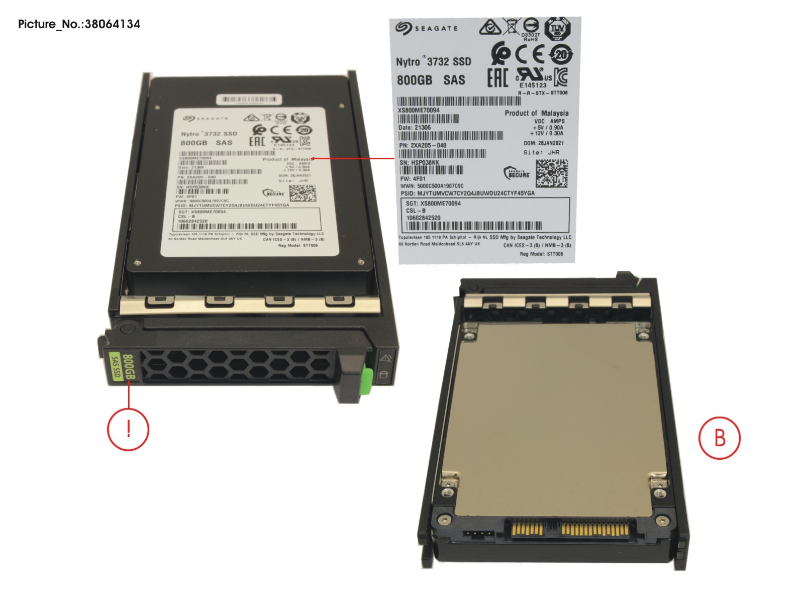 SSD SAS 12G WI 800GB SED IN SFF SLIM