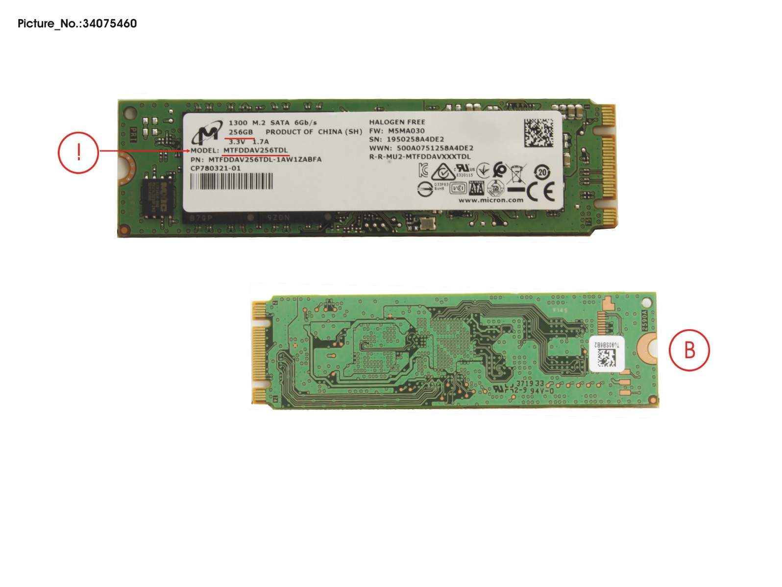 SSD S3 M.2 2280 MOI 1300 256GB