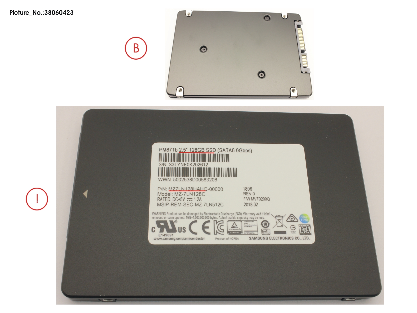 FUJITSU SSD S3 128GB 2.5 SATA (7MM)