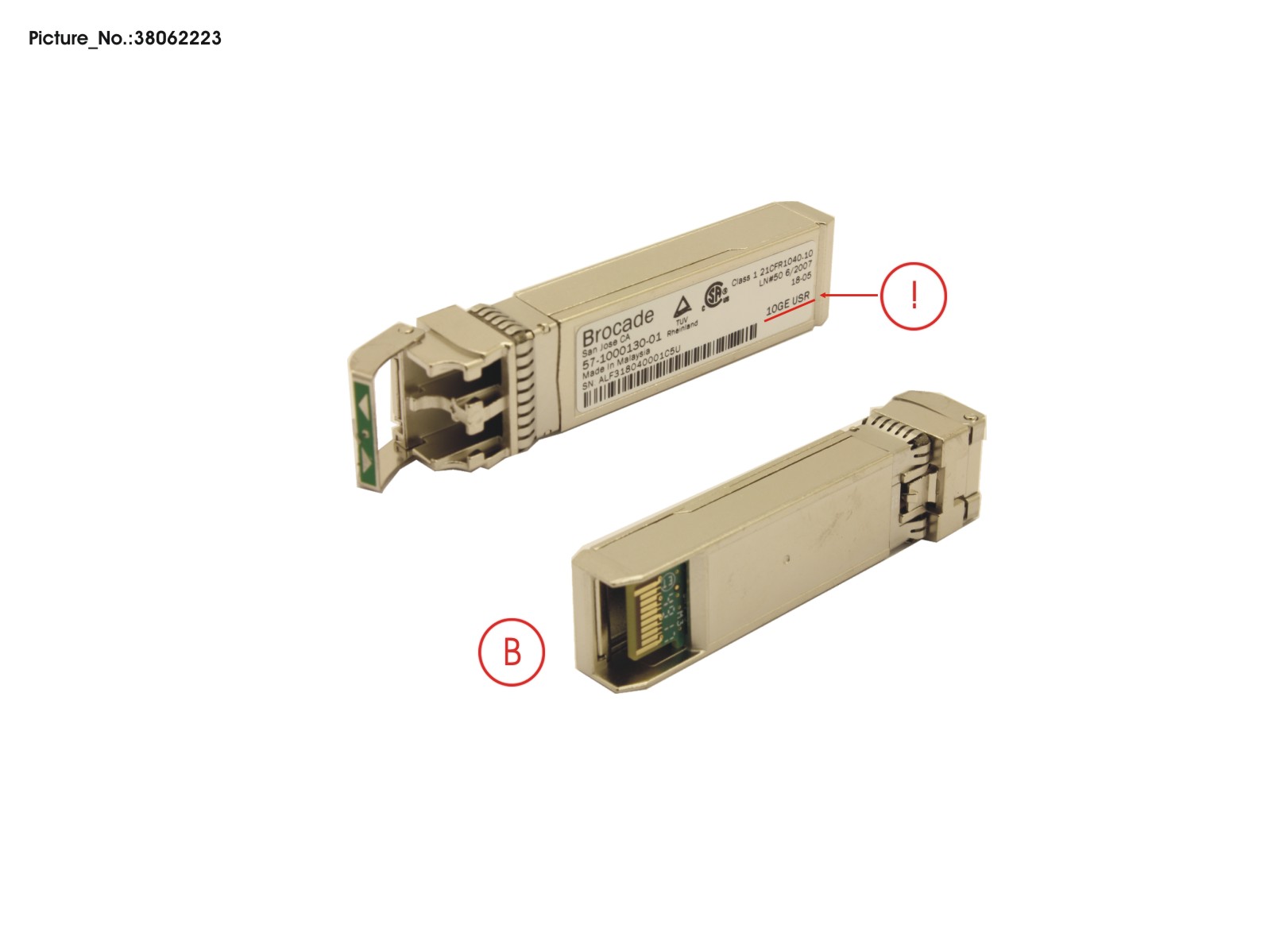 SFP+,GBE,OPTIC,10G,10GBASE-USR SFP+,GBE,OPTIC,10G,10GBASE-USR