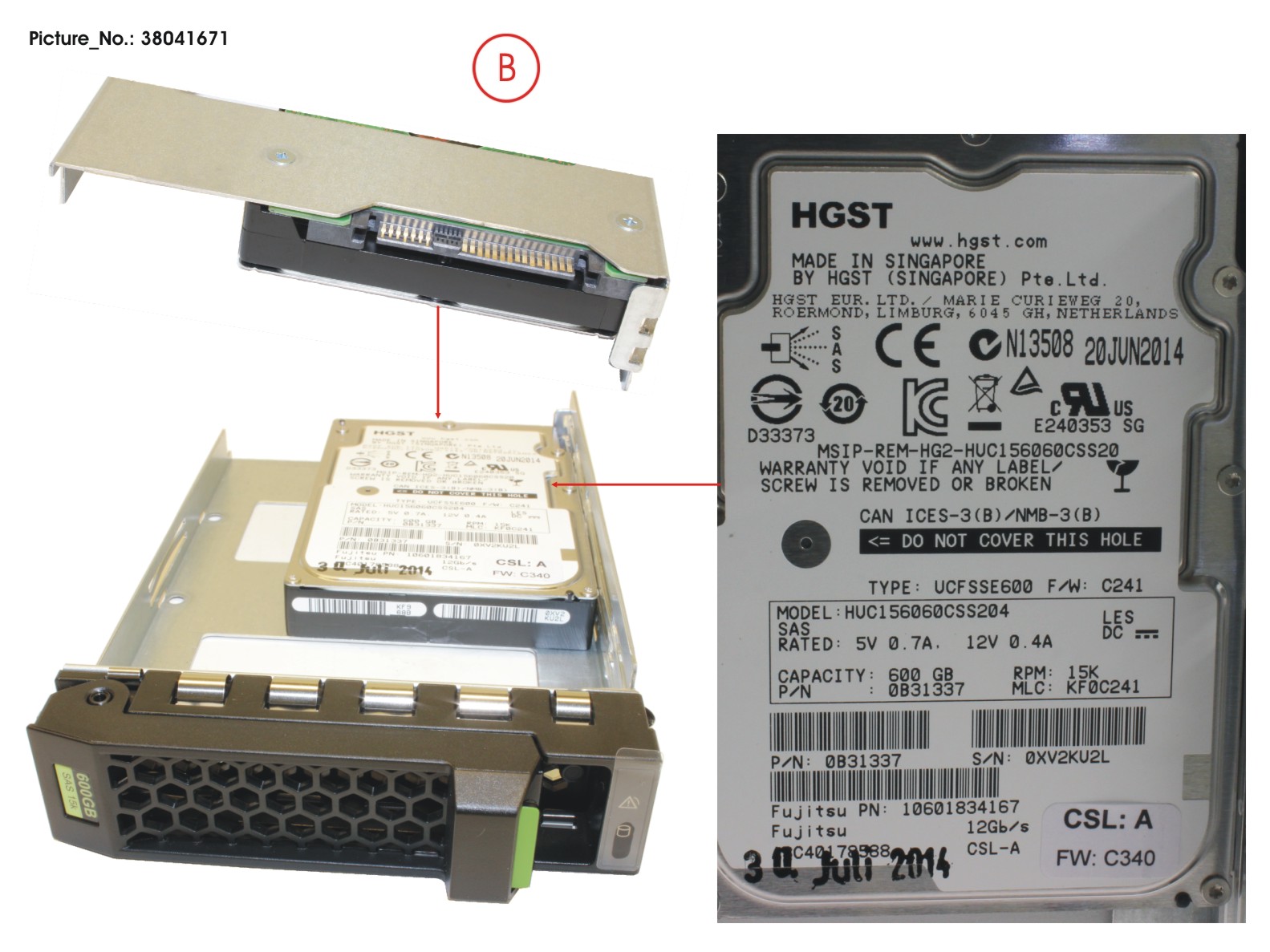 HD SAS 12G 600GB 15K HOT PL 3.5 EP