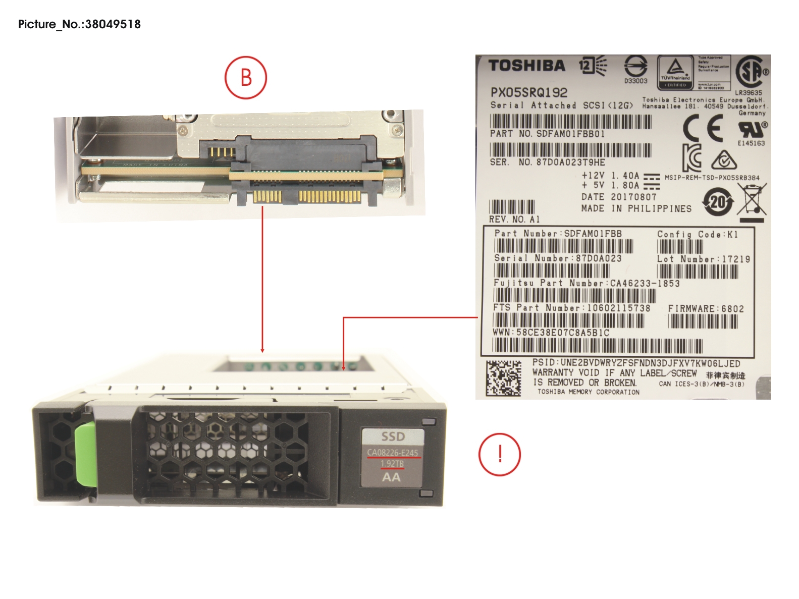 DX S4 SED SSD SAS 3.5 1.92TB 12G